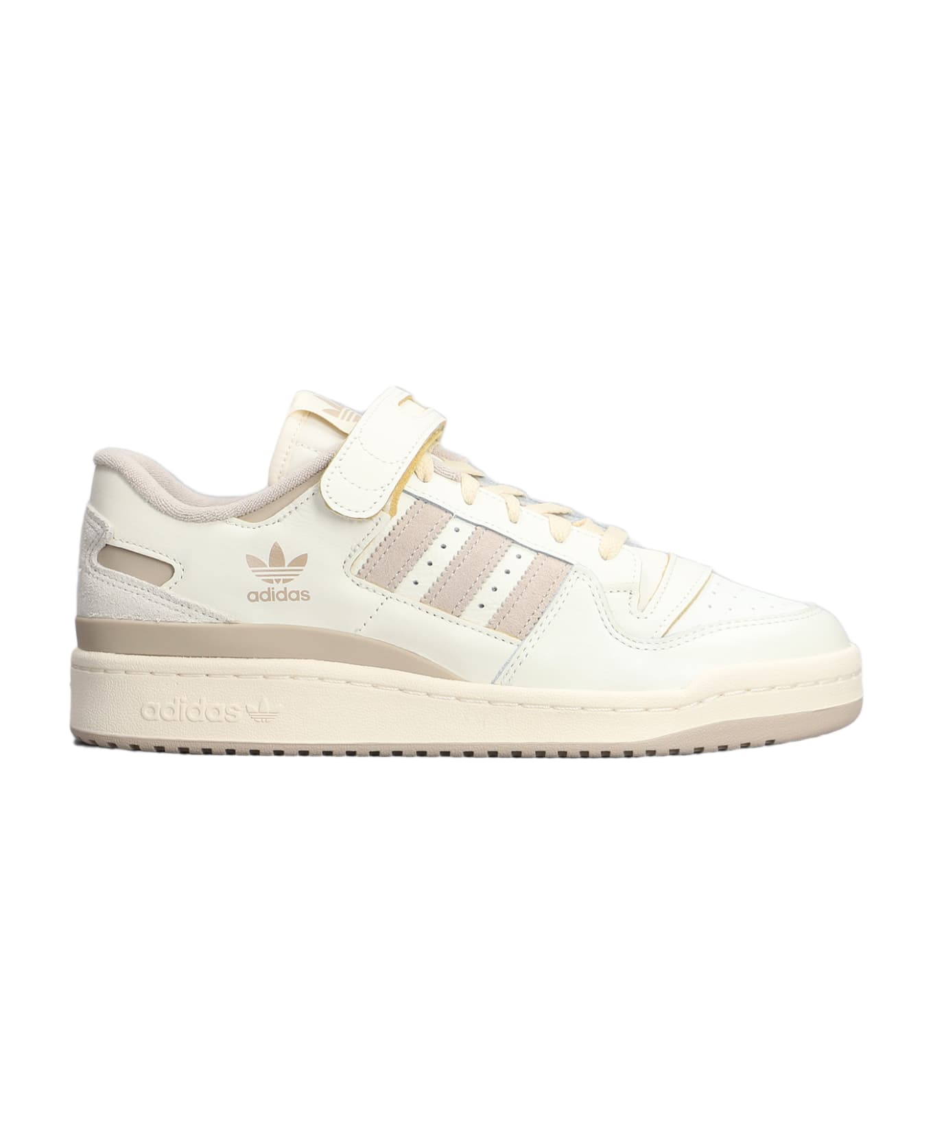 Adidas Forum 84 Low Sneakers In Beige Leather - beige