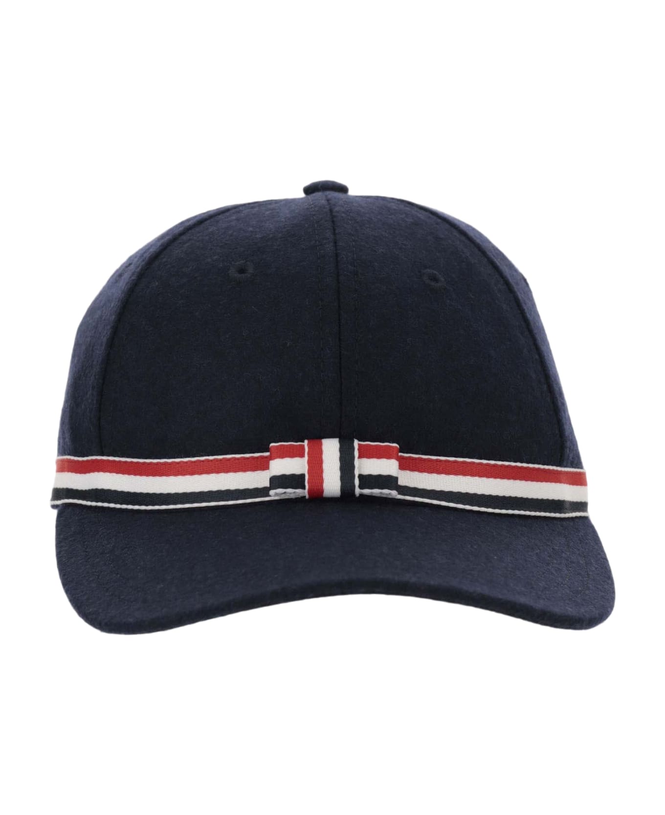 Thom Browne Wool Baseball Hat - Blue