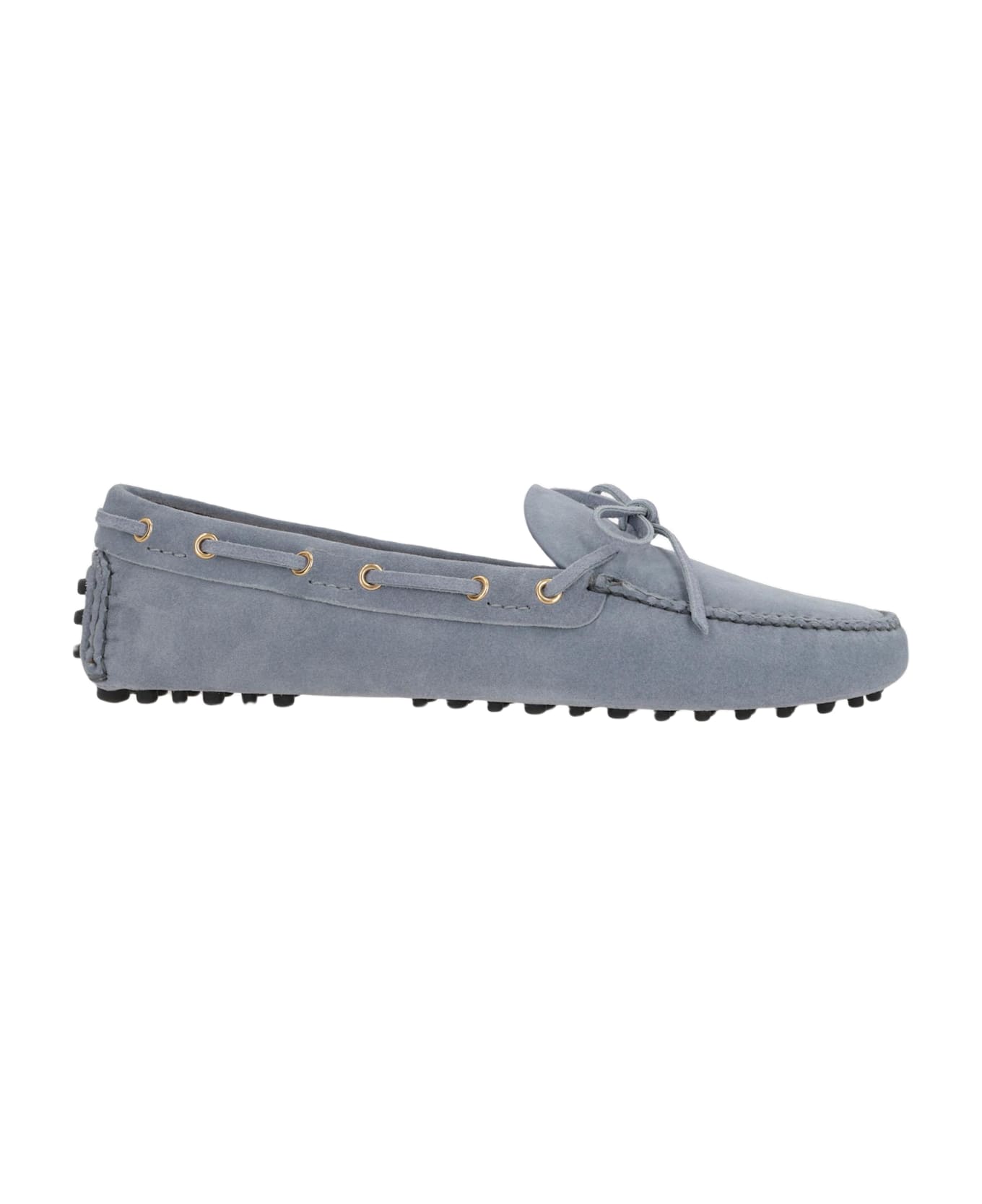 Car Shoe Suede Driving Loafers - BLUE