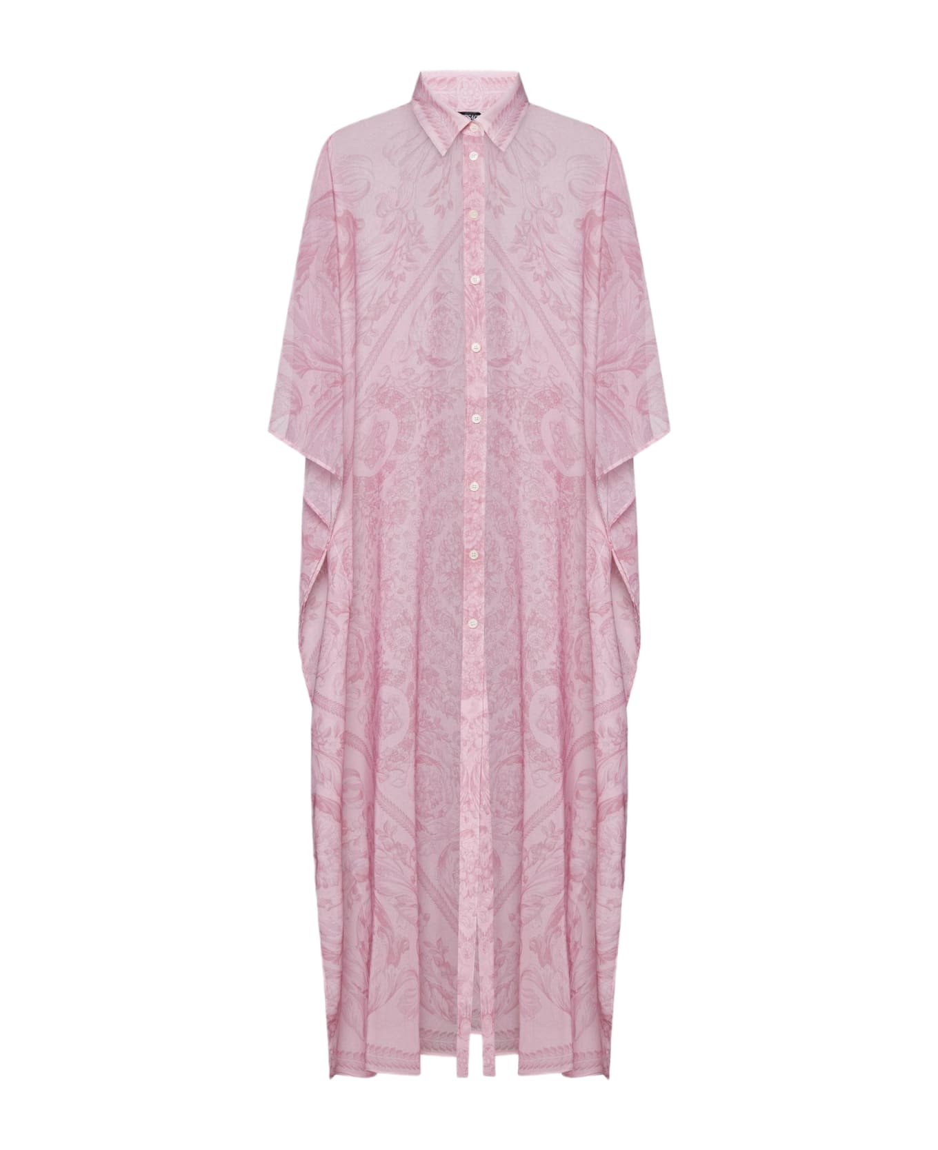 Versace Barocco Print Kaftan - Pale pink ワンピース＆ドレス