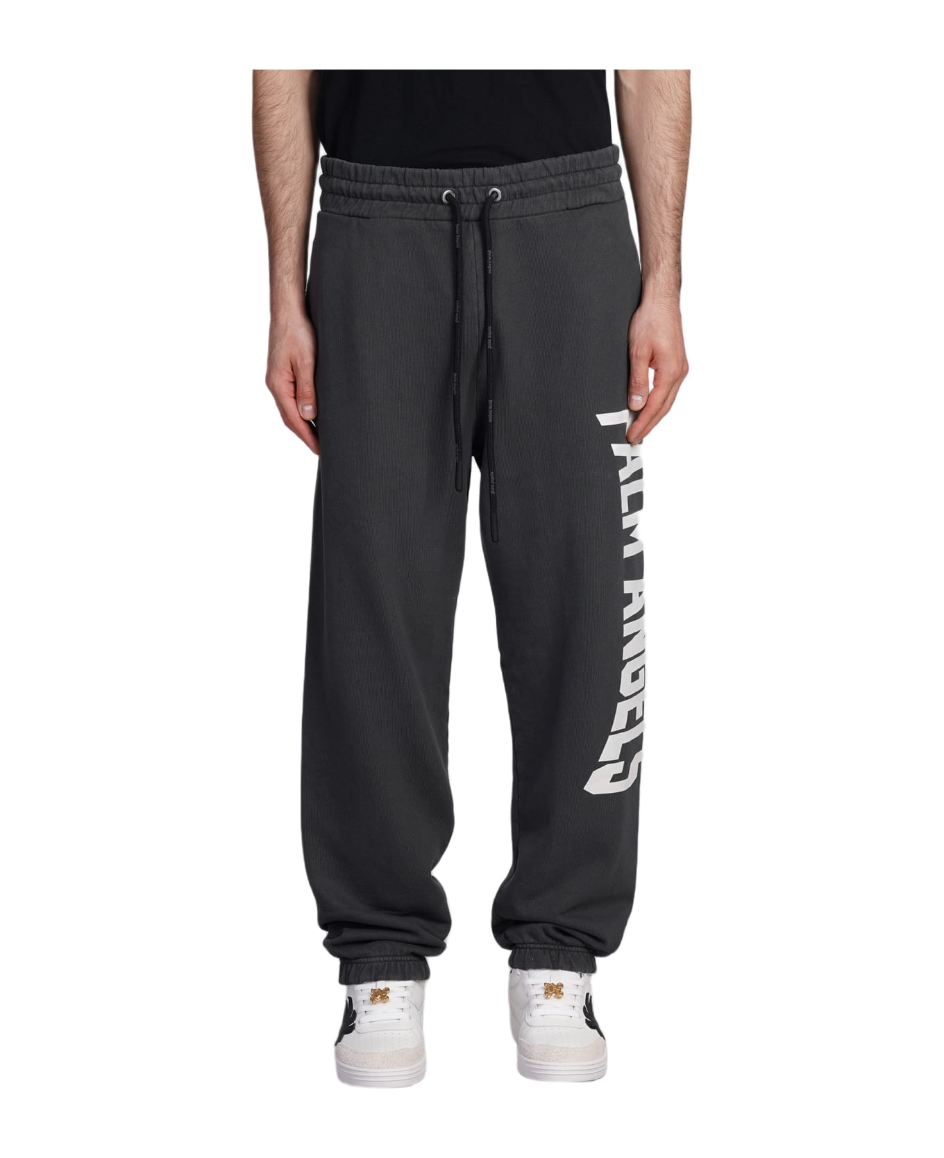 Palm Angels Pants In Grey Cotton - grey
