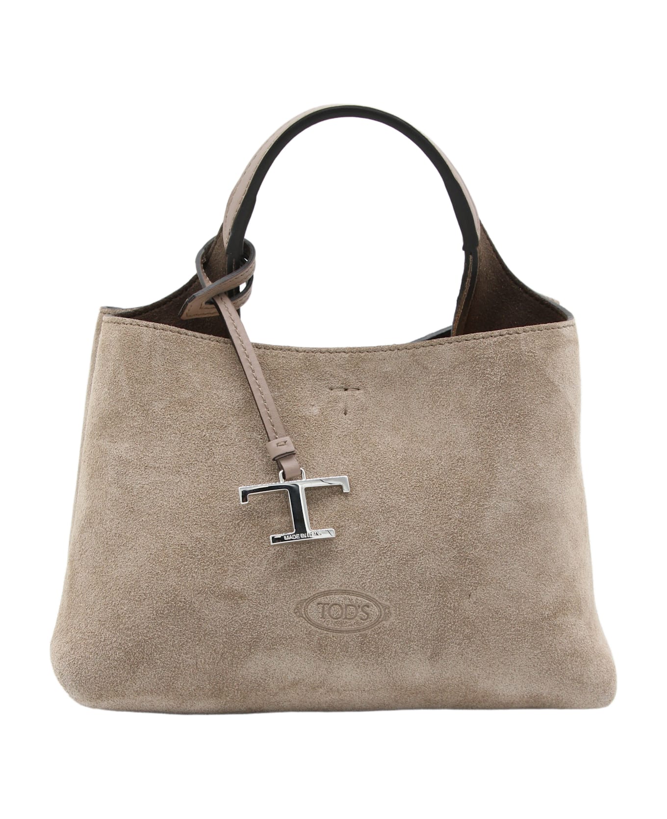 Tod's Mocha Suede Tote - MOCHA/CRETA トートバッグ