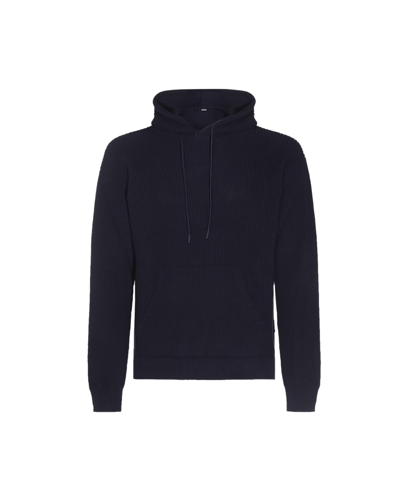 Add Dark Blue Cotton Sweatshirt - Deep water