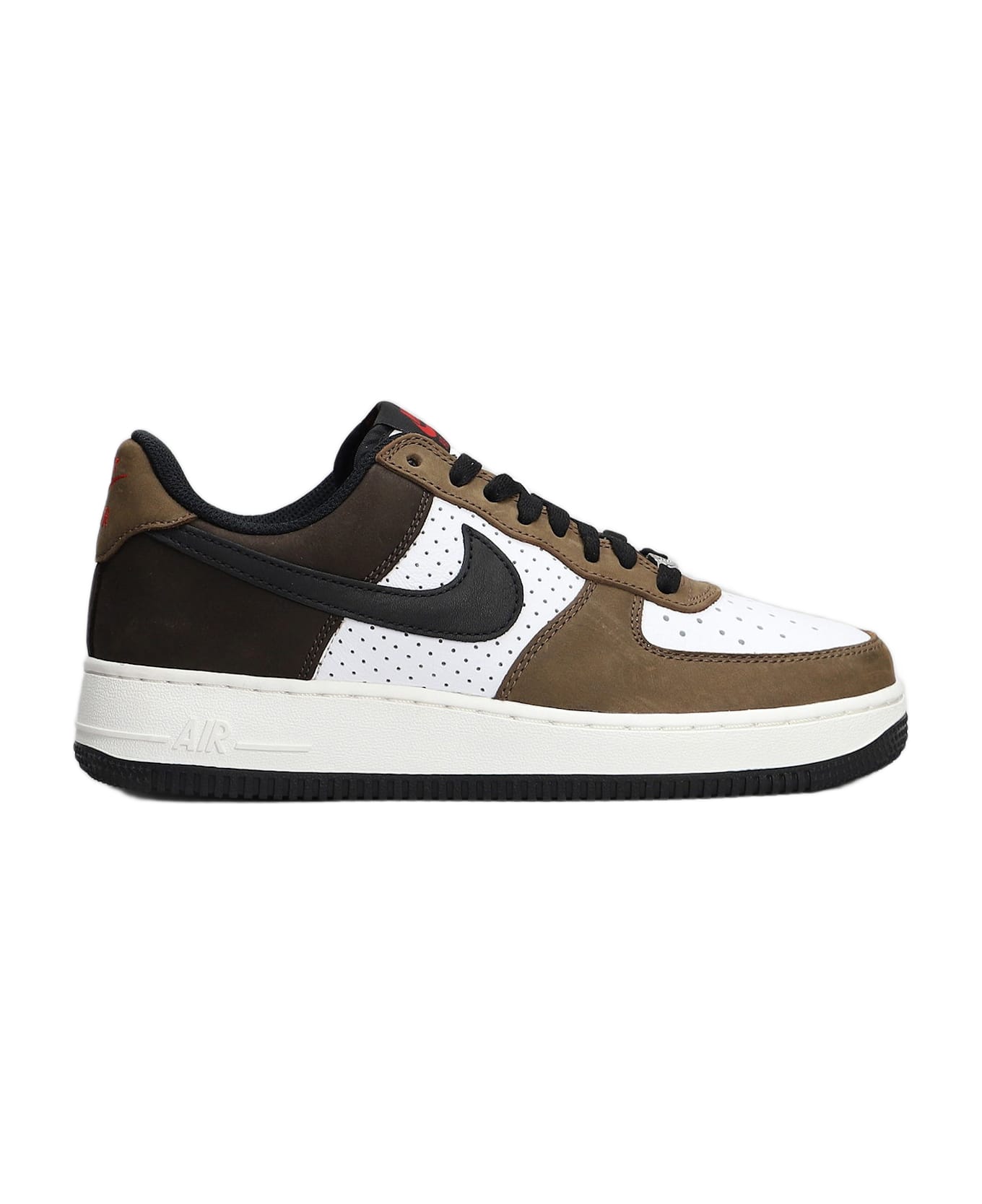 Nike Air Force 1 Low Retr Sneakers In White Suede And Leather - white