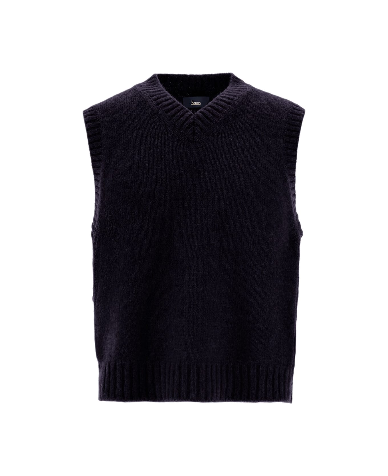 Herno Gilet Scollo V - Navy