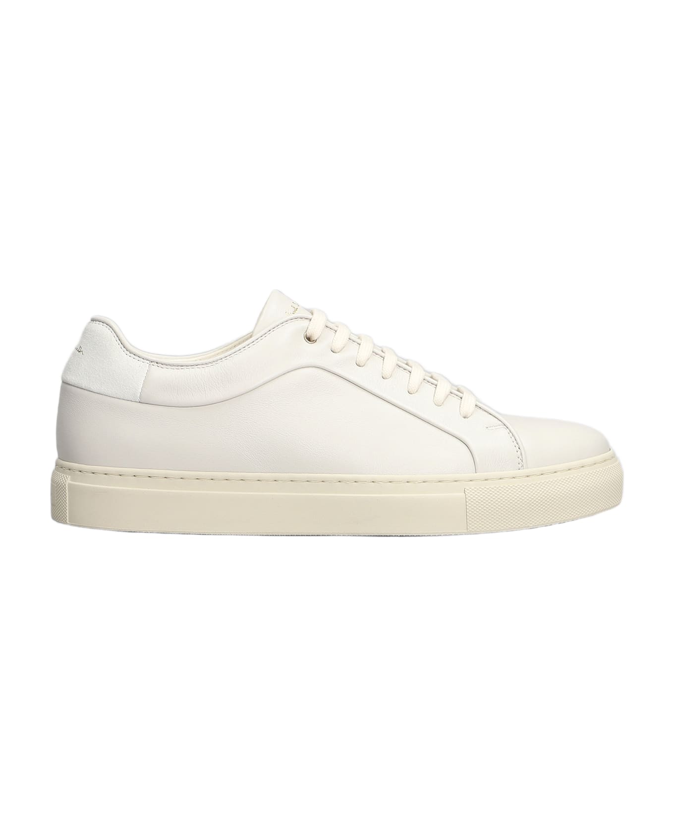 Paul Smith Basso Lux Sneakers In Grey Leather - Cream