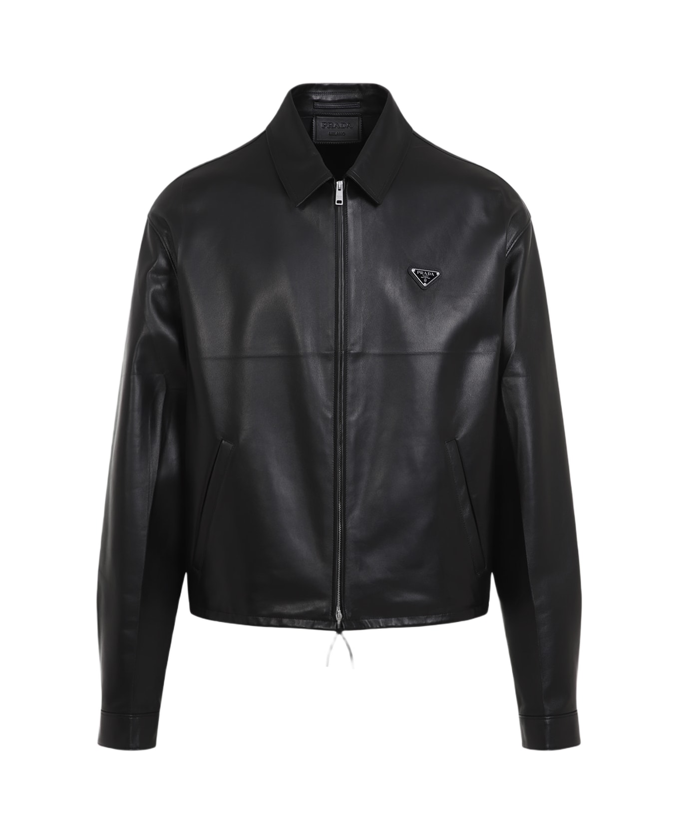 Prada Lamb Leather Jacket - Nero