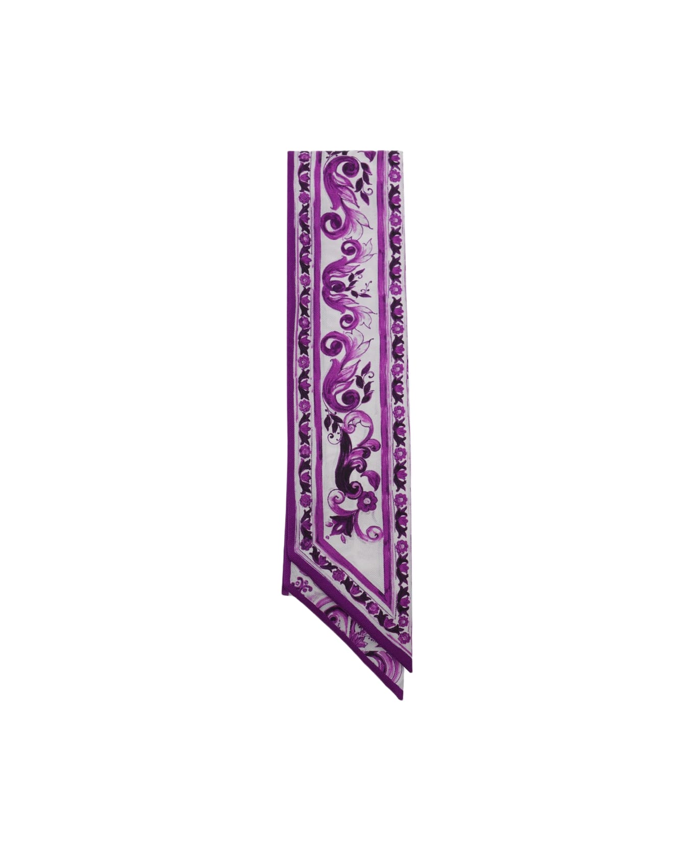 Dolce 
Gabbana Multicolor Silk Scarve - MAIOLICA FDO VIOLA