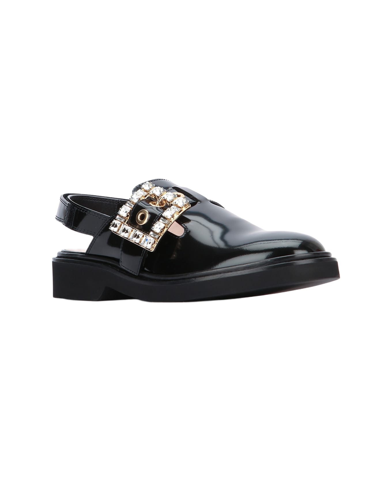 Roger Vivier Viv Rangers Strass Mule - NERO