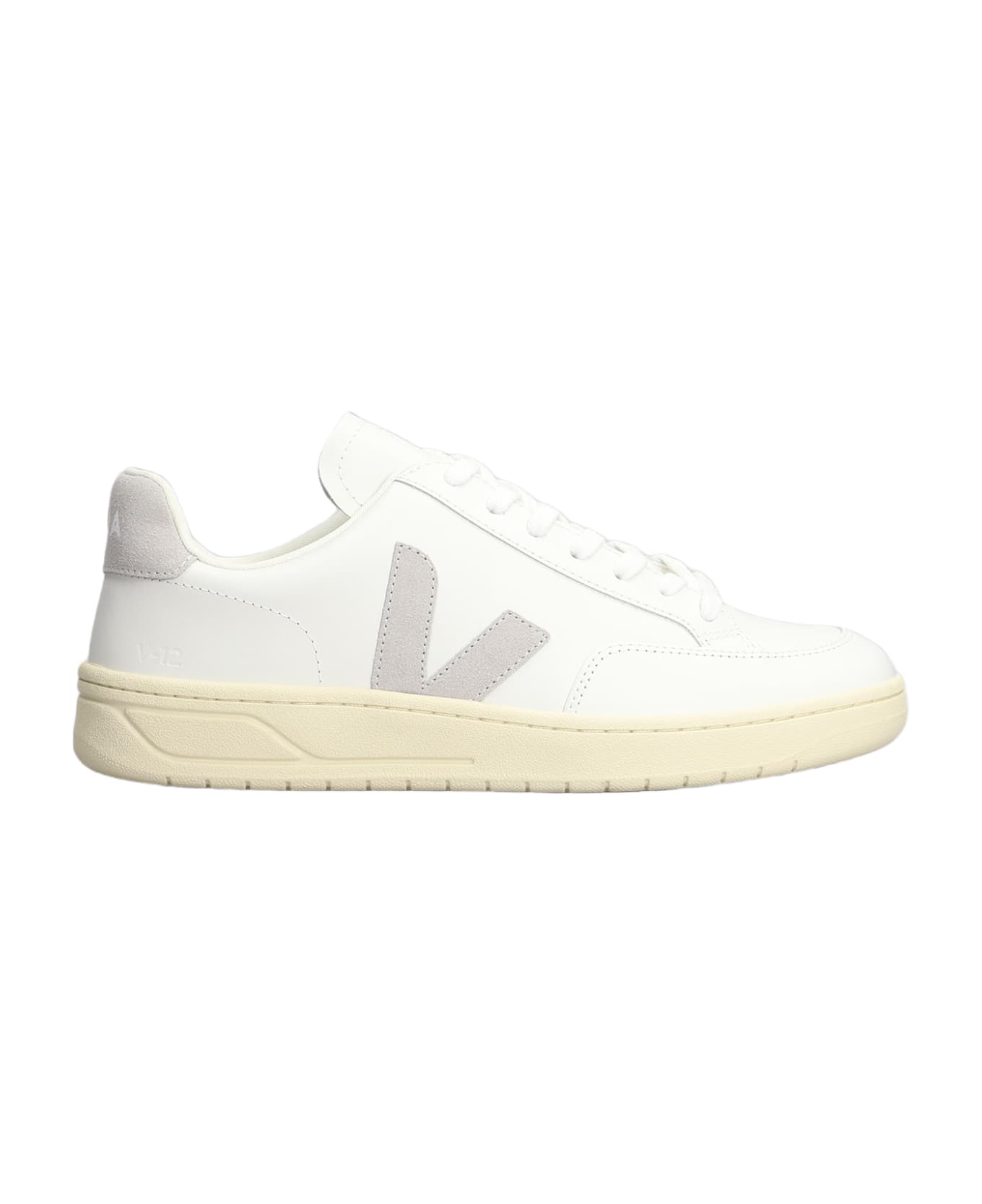 Veja V-12 Sneakers In White Leather - white