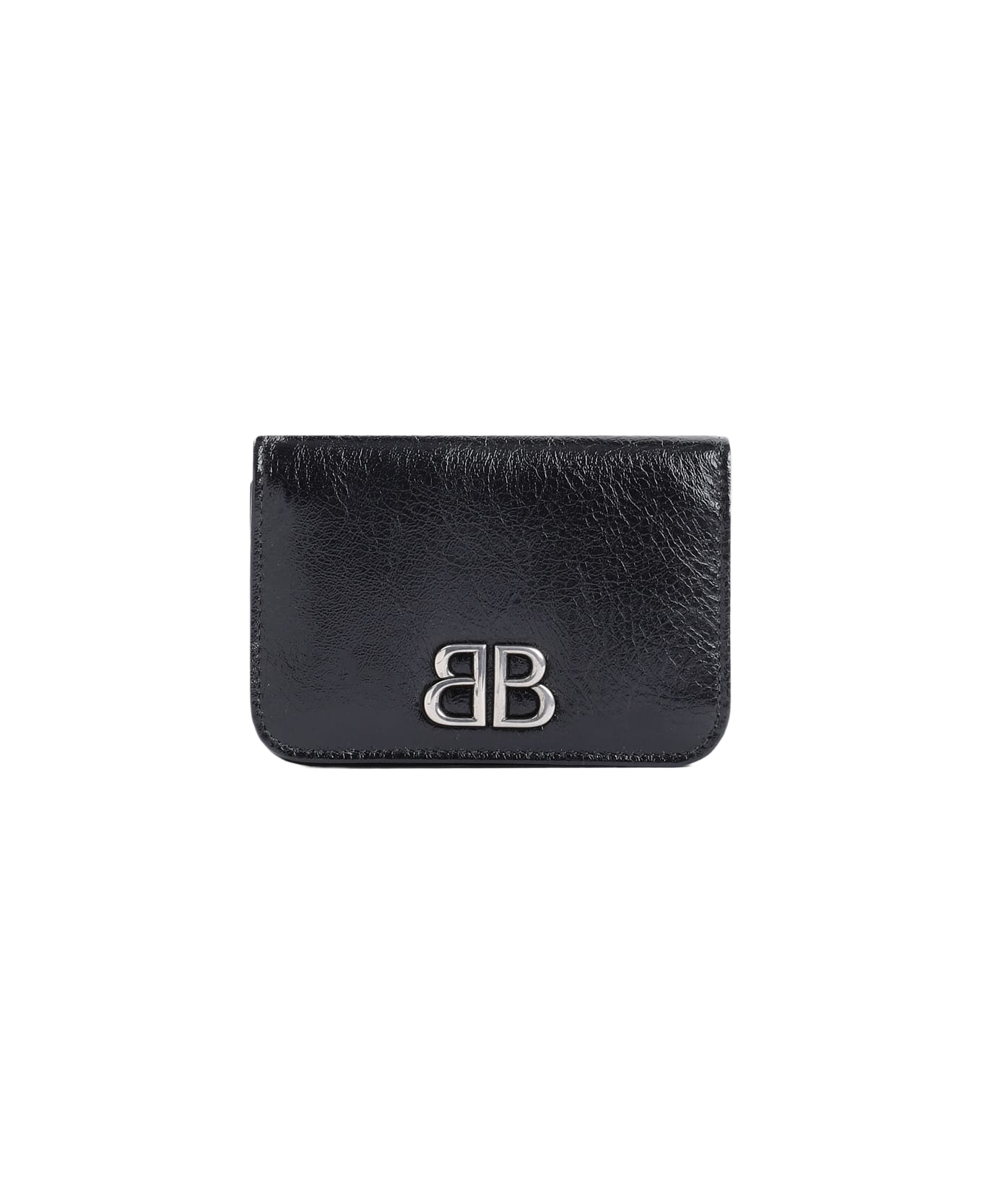 Balenciaga Monaco Fla Ca Hol Credit Card Case - Black