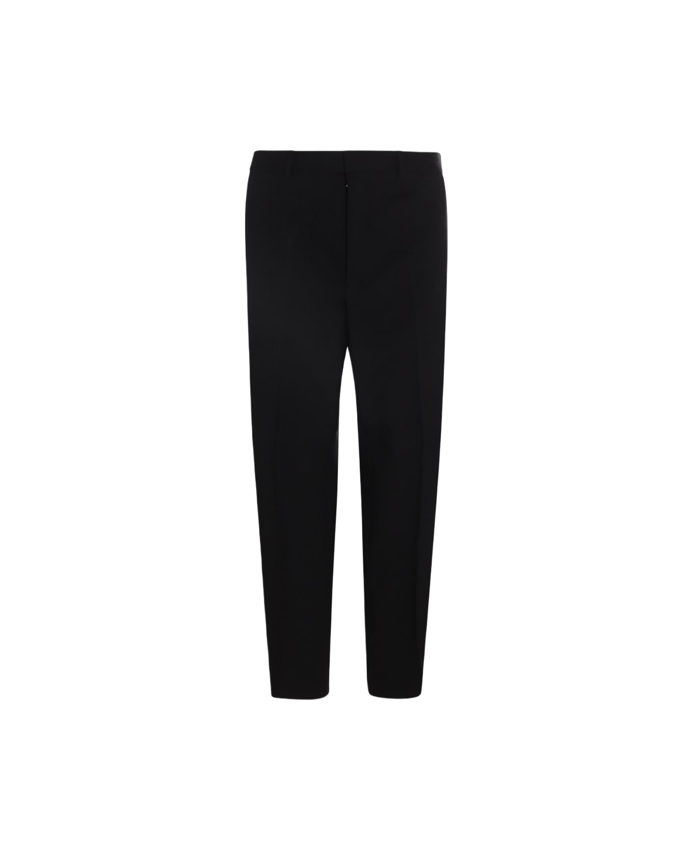 Jil Sander Black Cotton Pants - Black