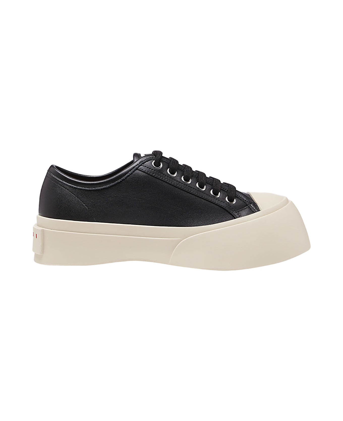 Marni Black And White Leather Pablo Sneakers - Black ウェッジシューズ