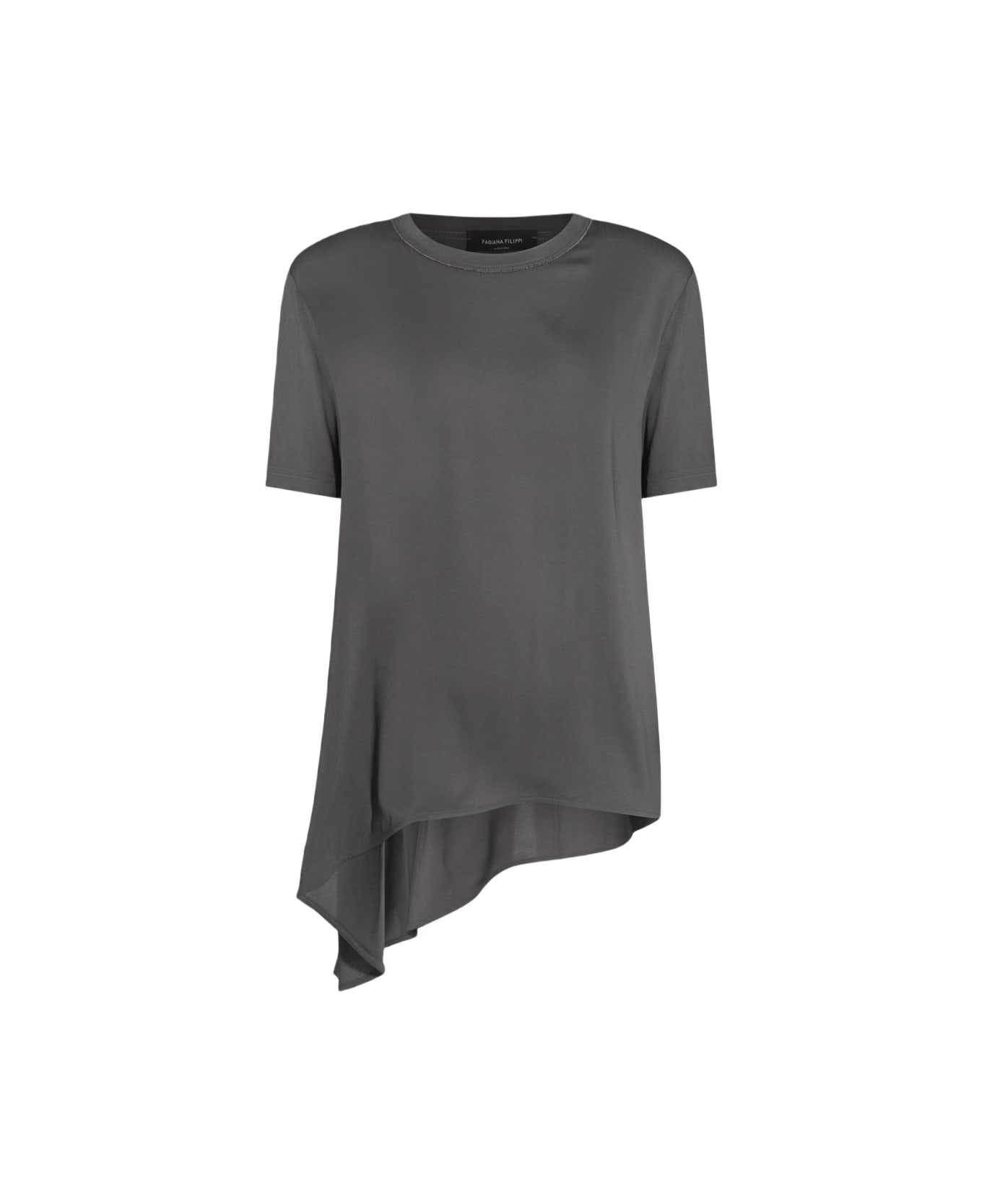 Fabiana Filippi Grey Viscose T-shirt - Grey