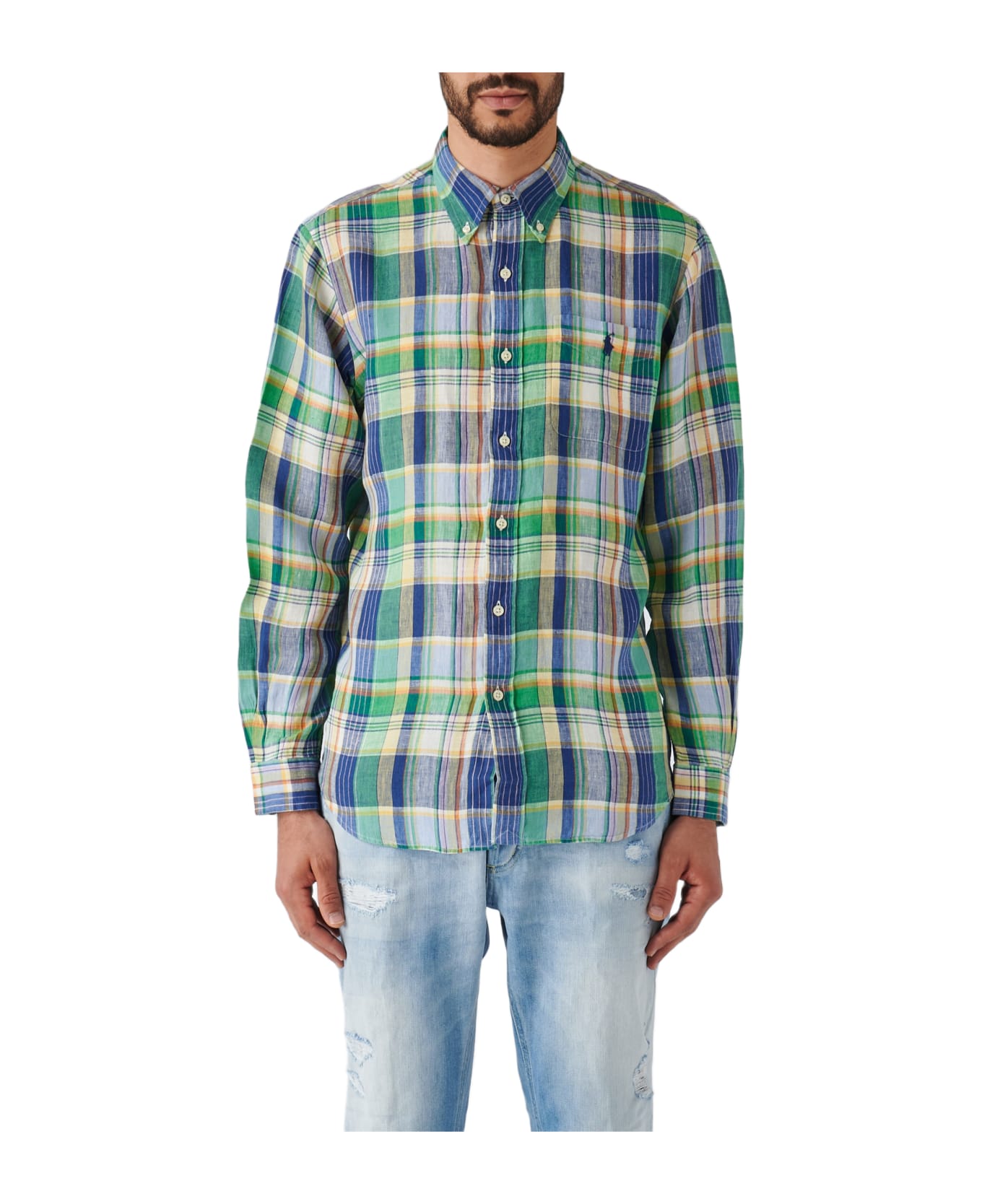 Polo Ralph Lauren Long Sleeve Sport Shirt Shirt - VERDE