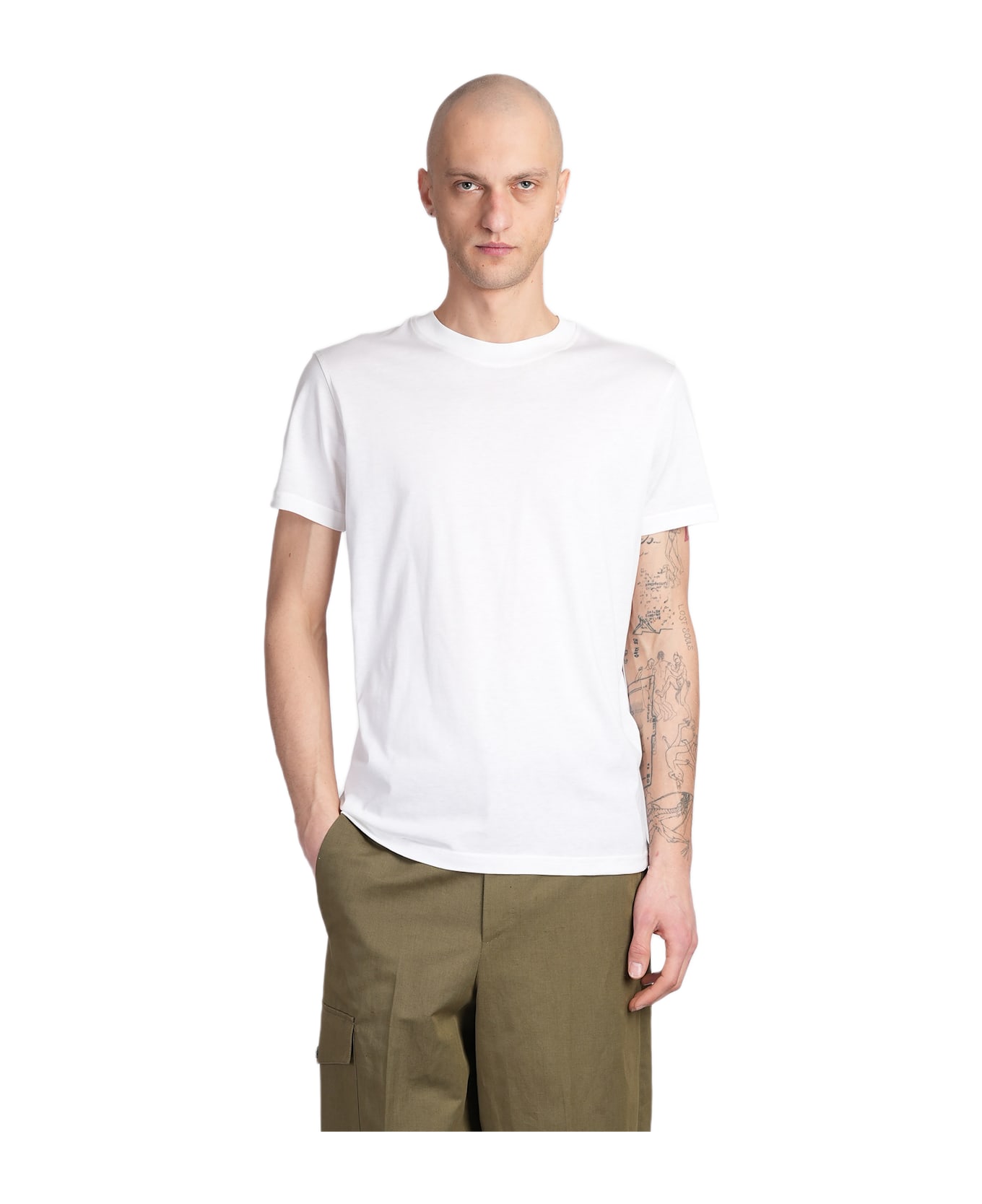 PT Torino 01cd T-shirt In White Cotton - white