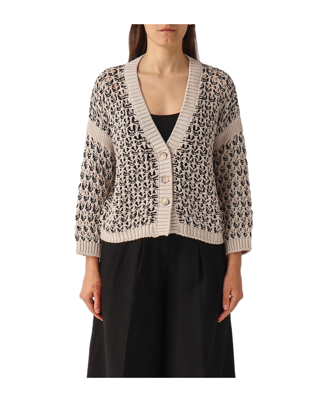 Gran Sasso Maxi Cardigan Cardigan - MASTICE