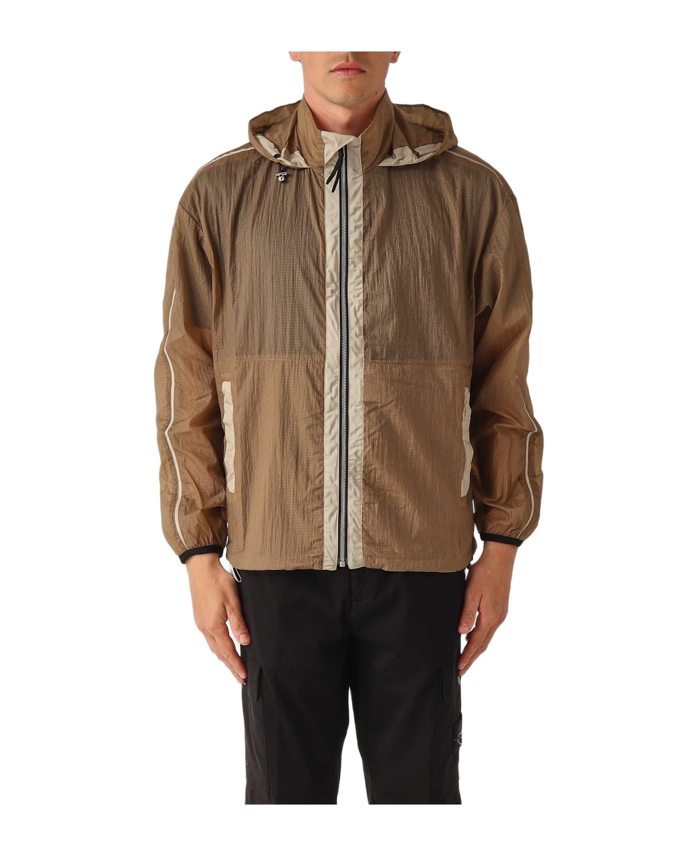 Premiata Mirror Var 72 In Ripstop Naturale Jacket - CAMMELLO-TORTORA