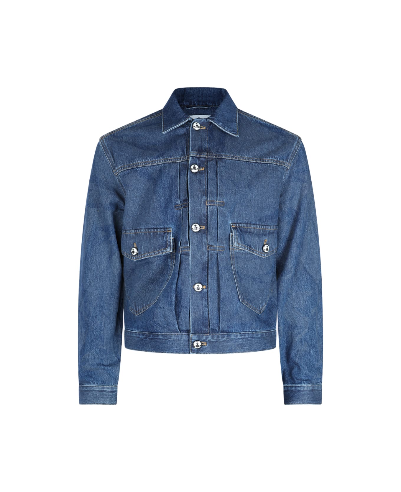 Vivienne Westwood Blue Cotton Denim Jacket - Blue