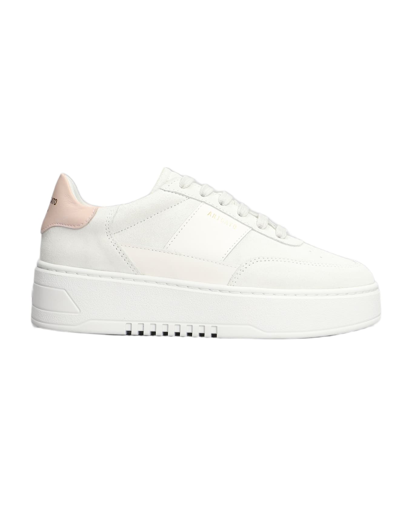 Axel Arigato Orbit Vintage Sneakers In White Suede - white