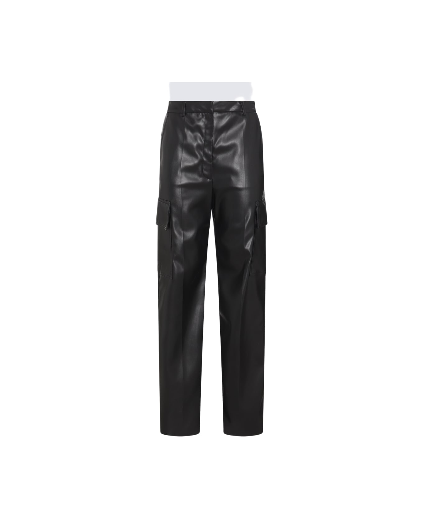 Stella McCartney Black Faux Leather Pants - Black