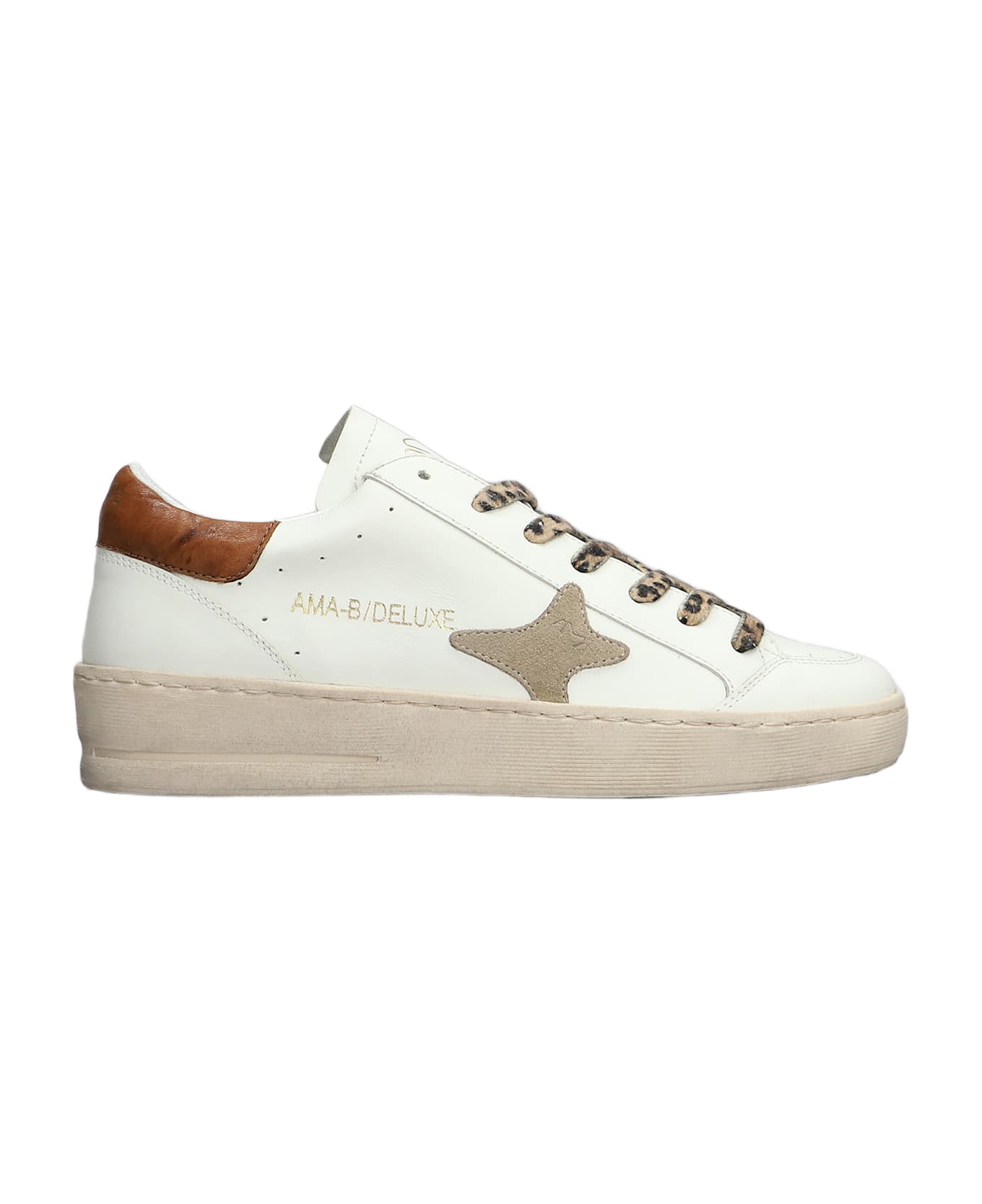 AMA-BRAND Sneakers In White Leather - white