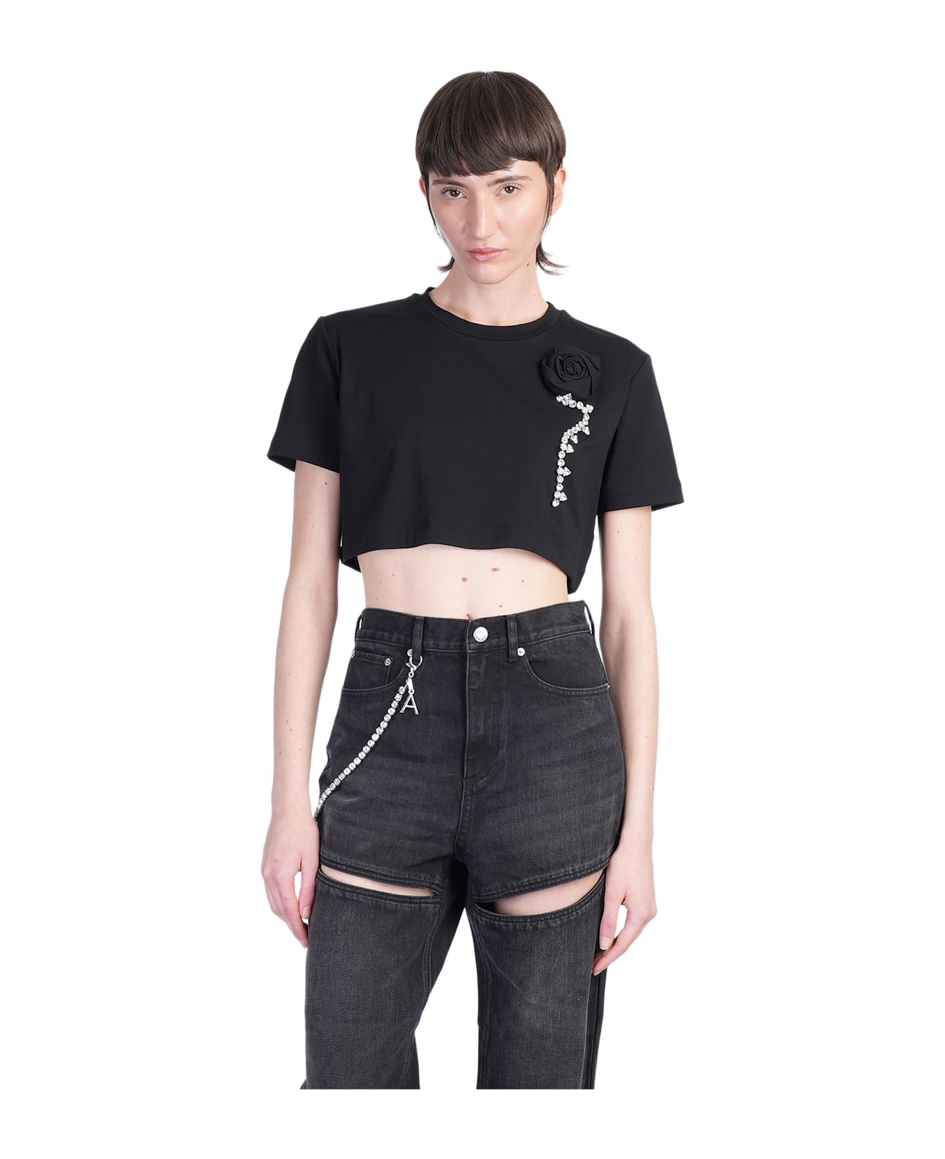 AREA T-shirt In Black Cotton - black