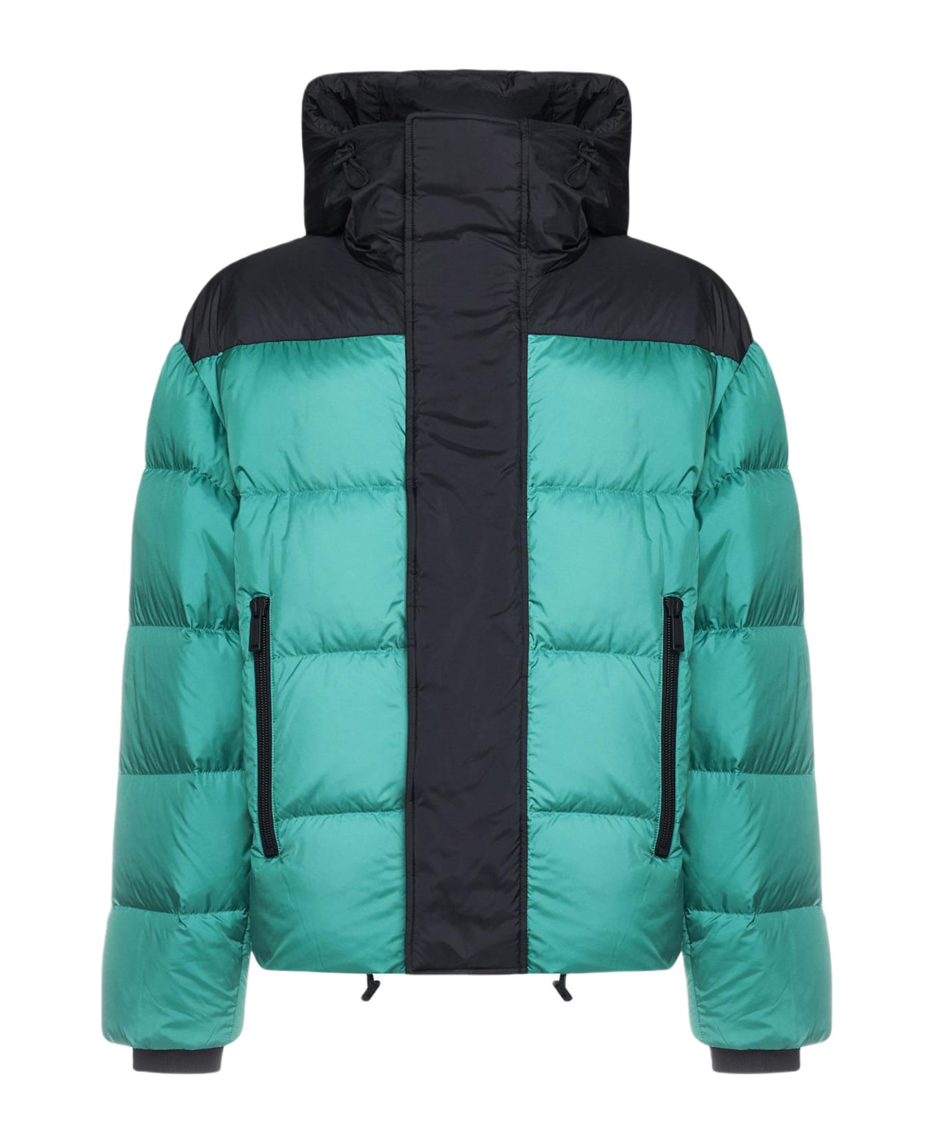 Dsquared2 Logo Hooded Nylon Puffer Jacket Jacket - MULTICOLOR