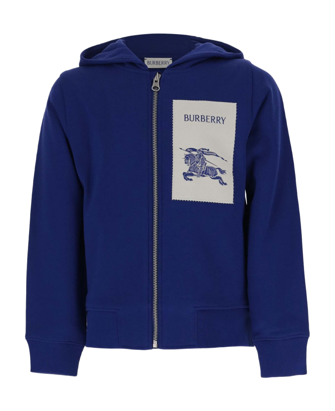 Burberry Cotton Logo Sweatshirt - Blue