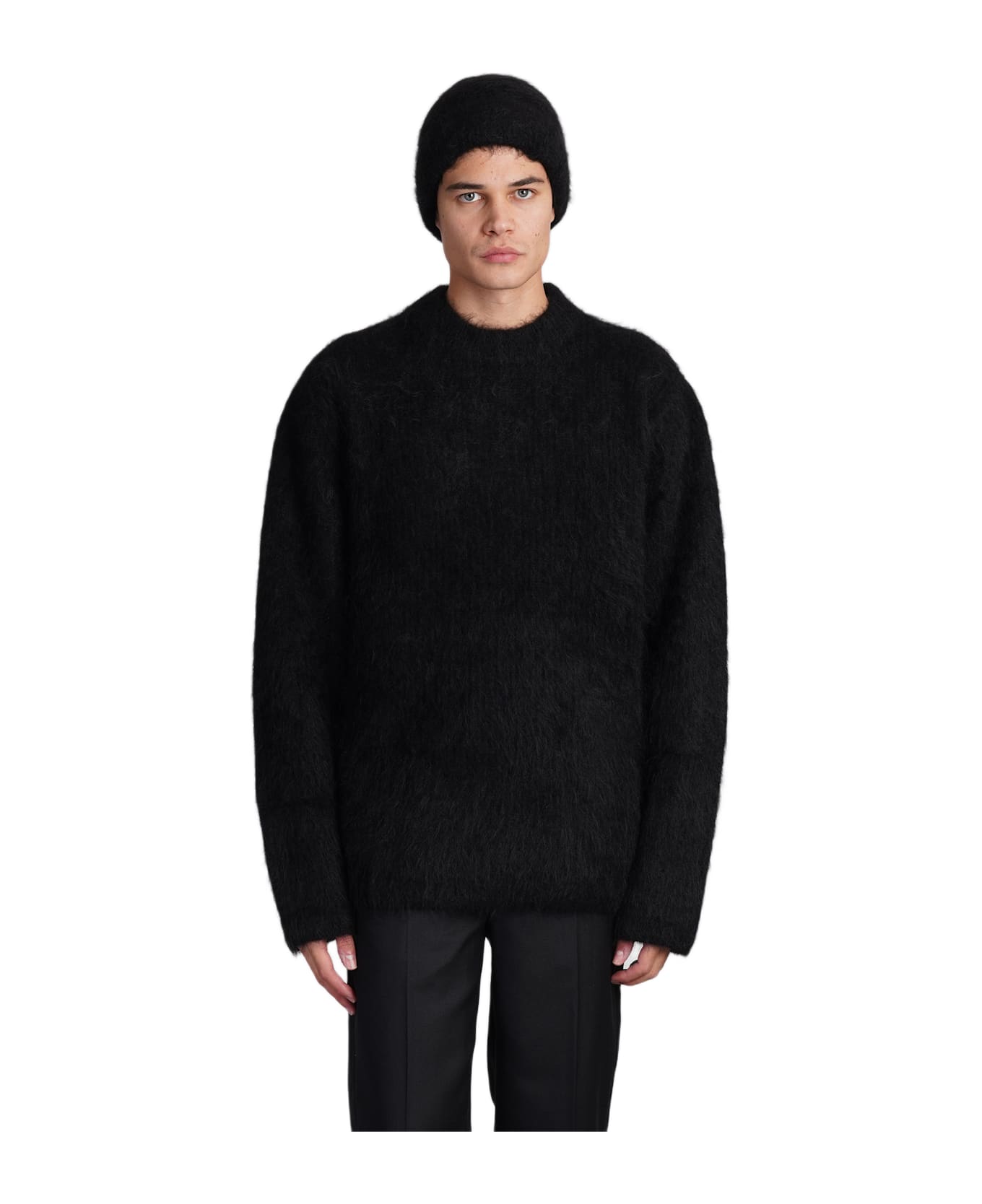 Séfr Haru Sweater Knitwear In Black Wool - black