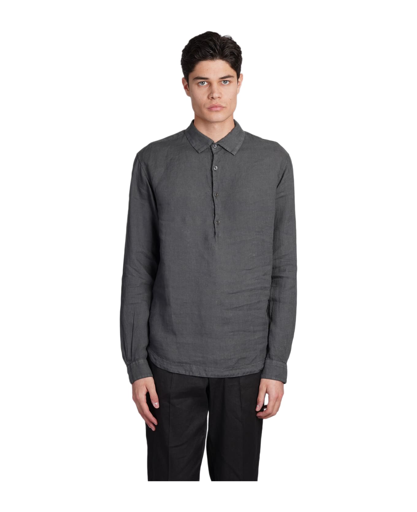 Barena Pavan Shirt In Grey Linen - grey シャツ