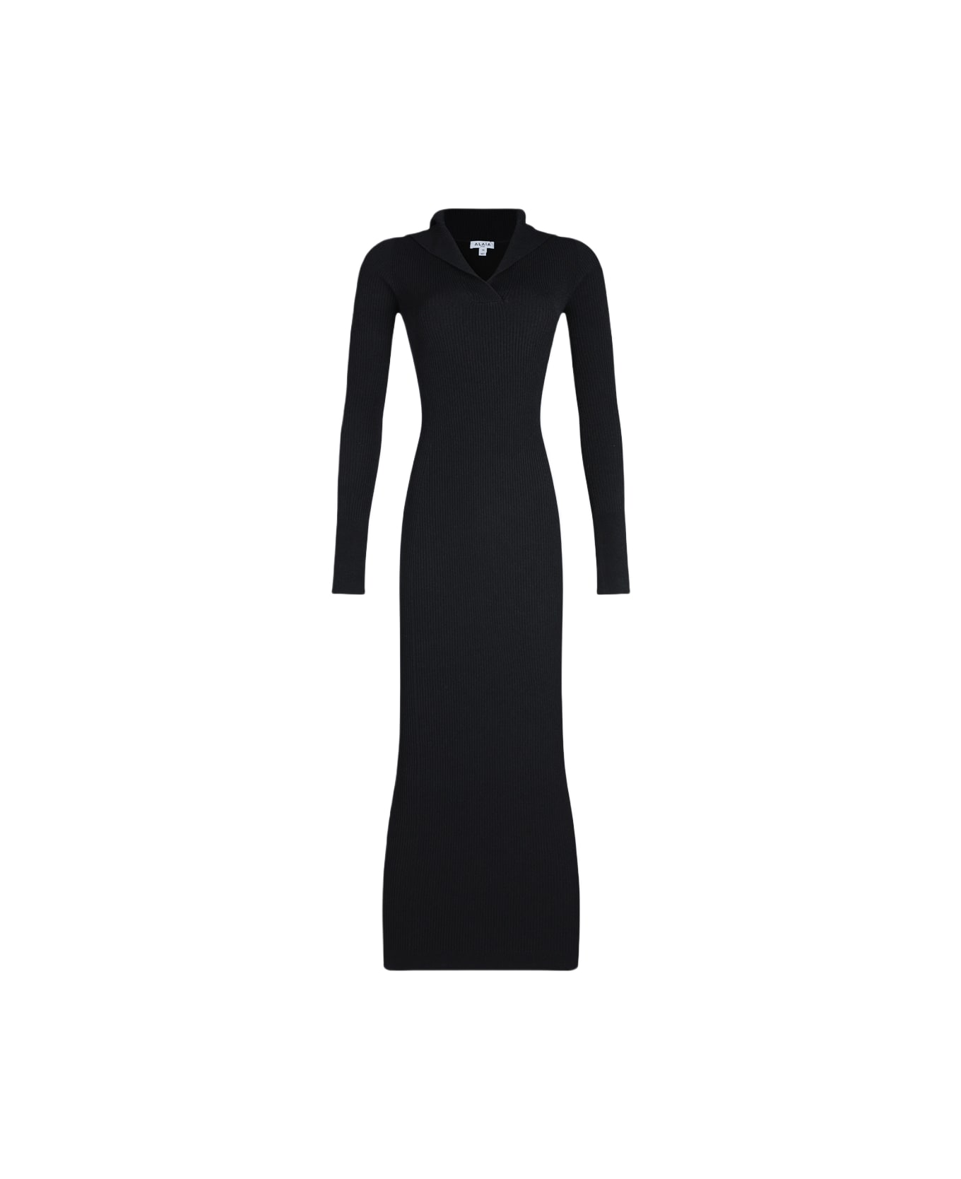 Alaia Black Viscose Dress - Black