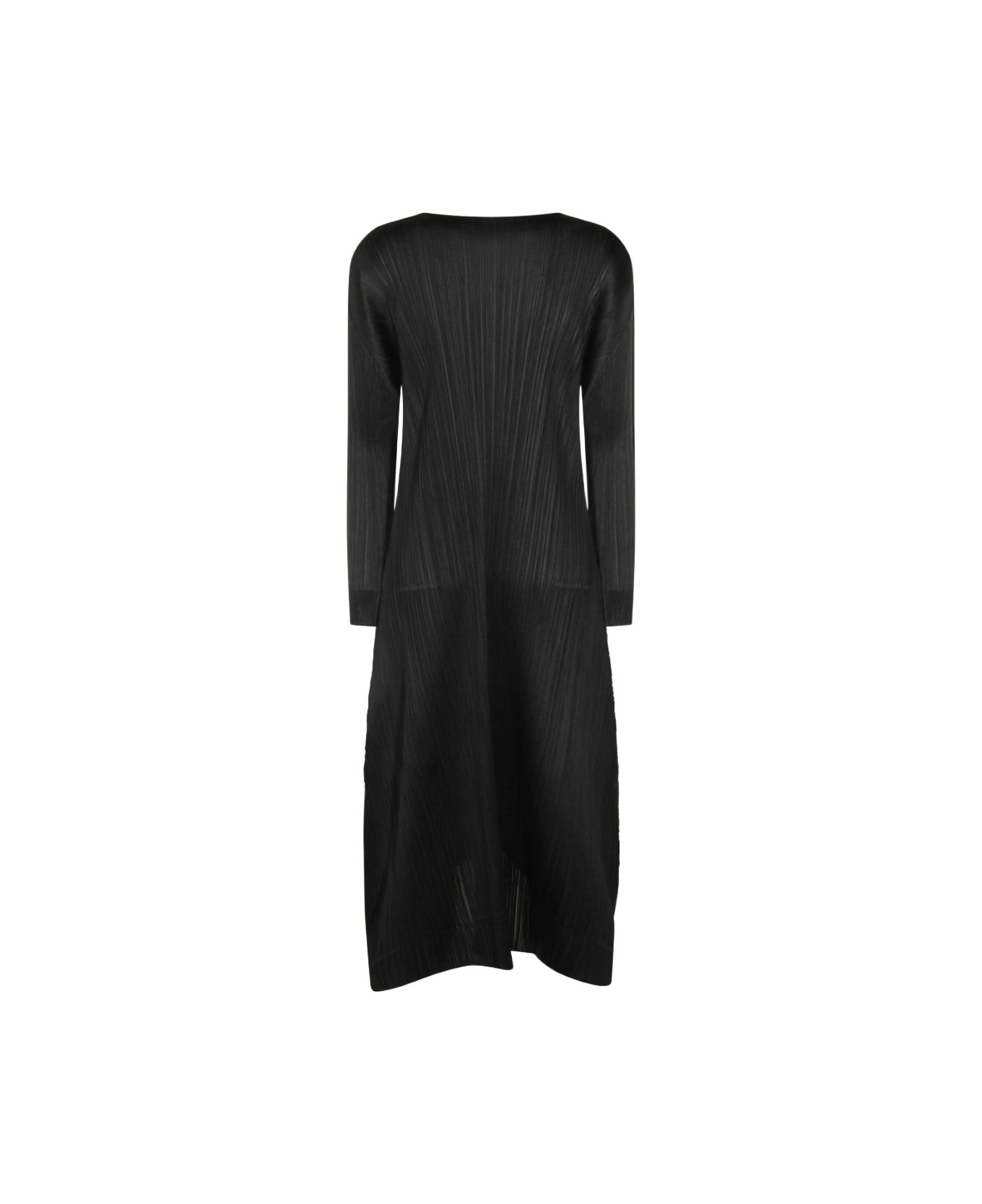Pleats Please Issey Miyake Black Dress - Black