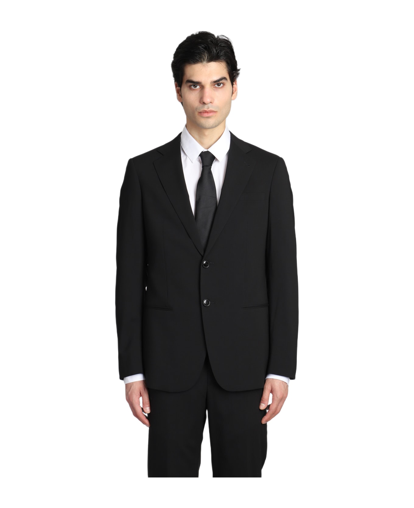 Giorgio Armani In Black Wool - black