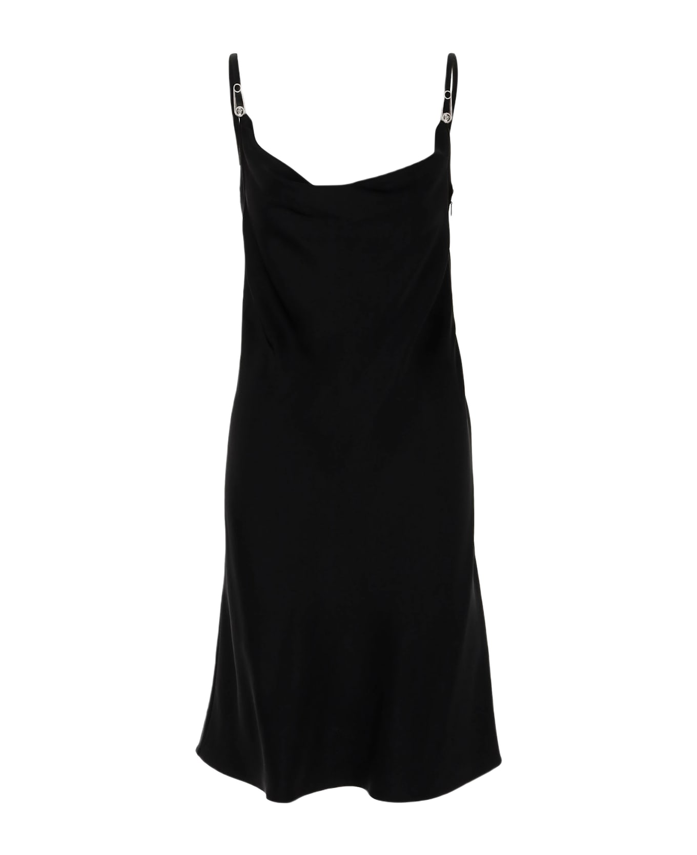 Versace Mini Dress Enver Satin - BLACK