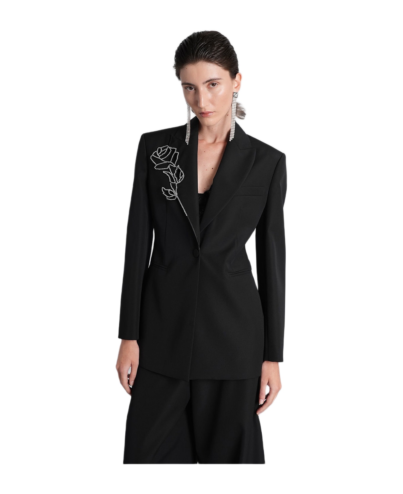 Blumarine Blazer In Black Wool - Black