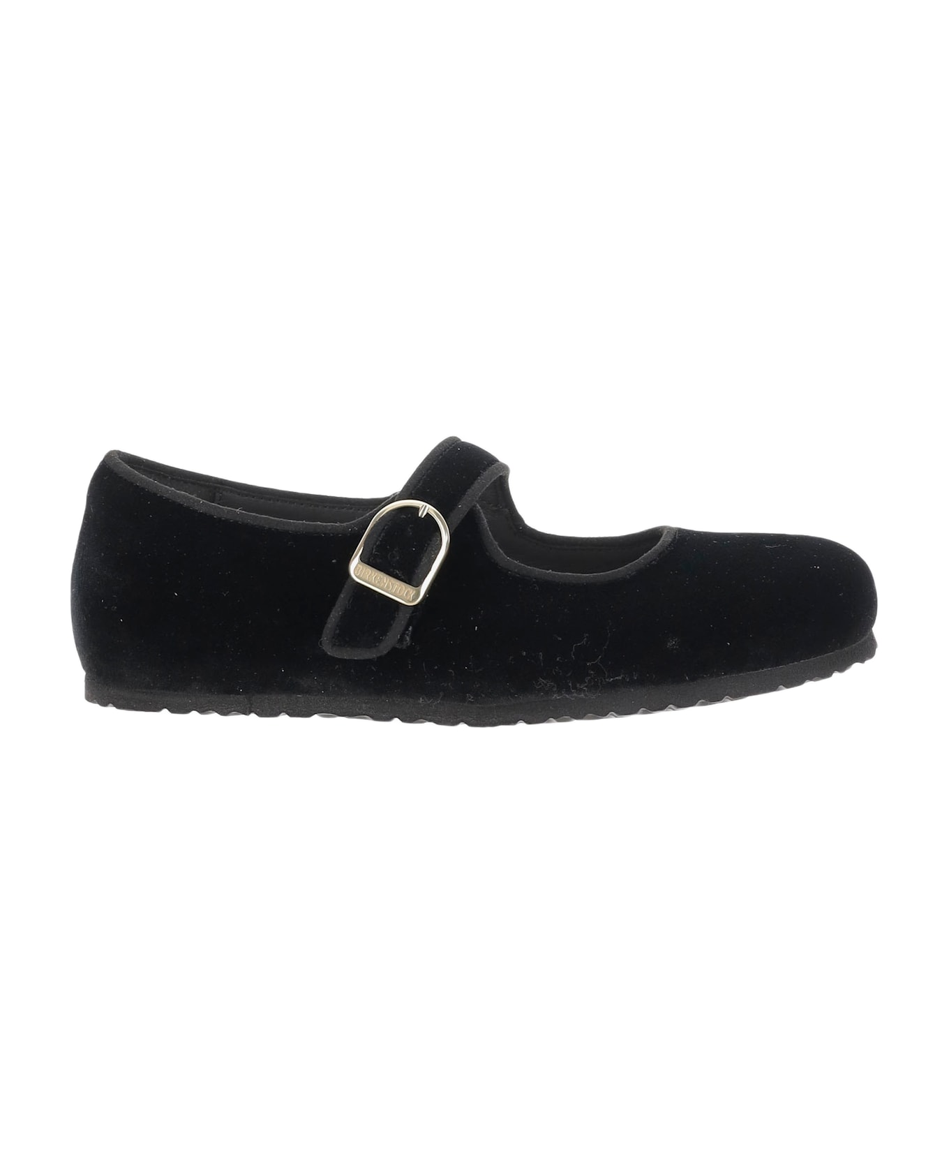 Birkenstock Santa Clarita Velvet Ballerina Flats - Black