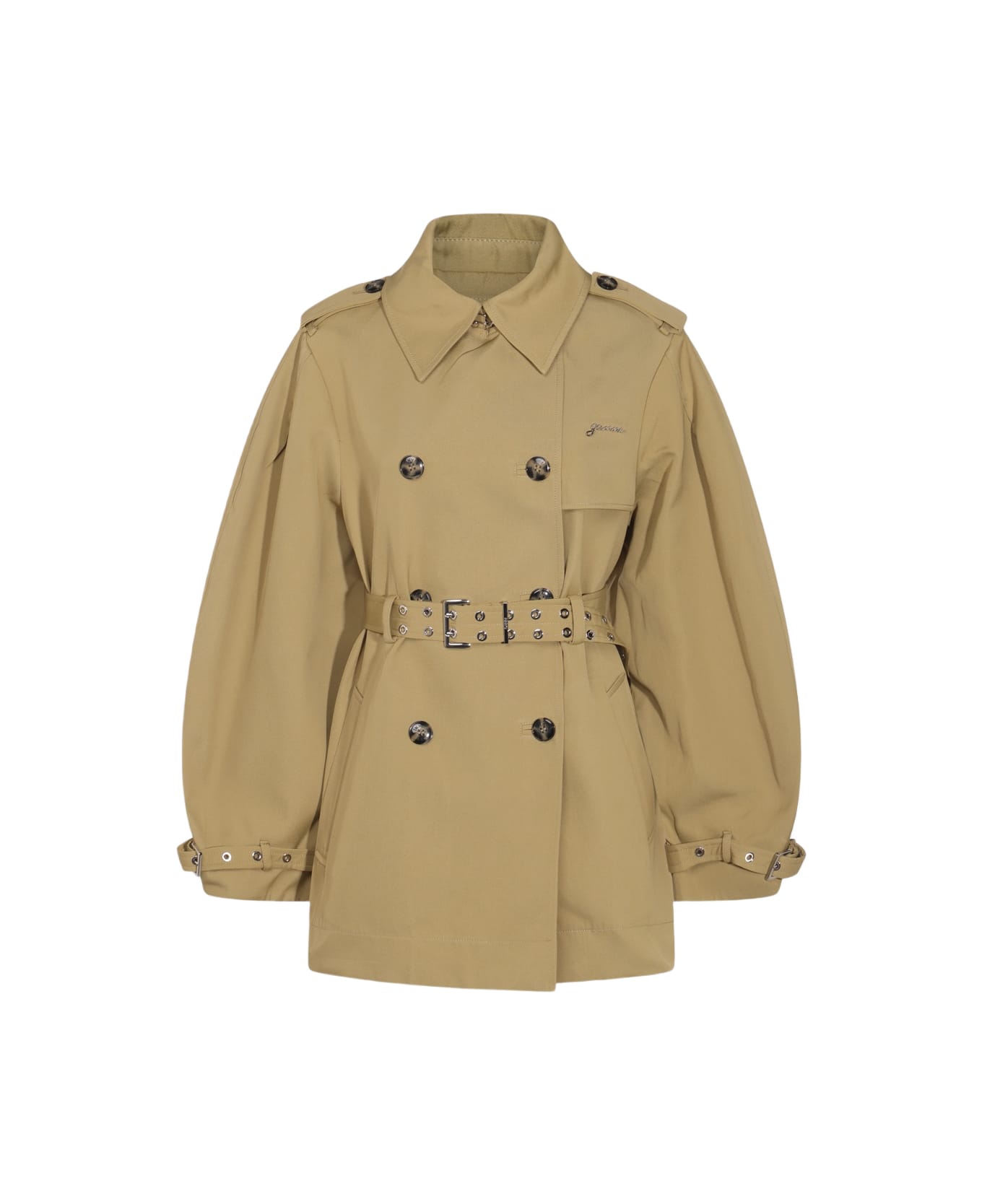 Ganni Beige Trench Coat - BEIGE