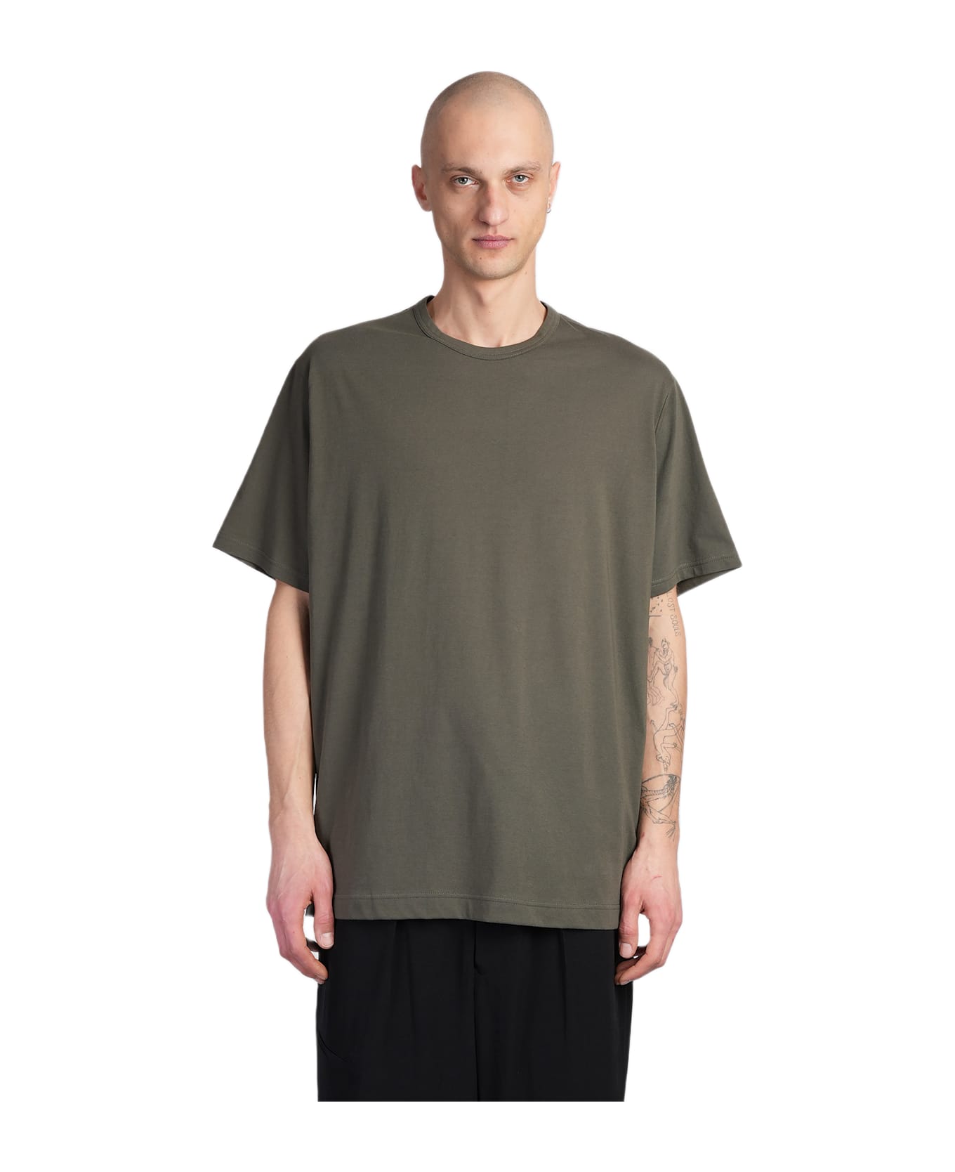 Yohji Yamamoto T-shirt In Green Cotton - green