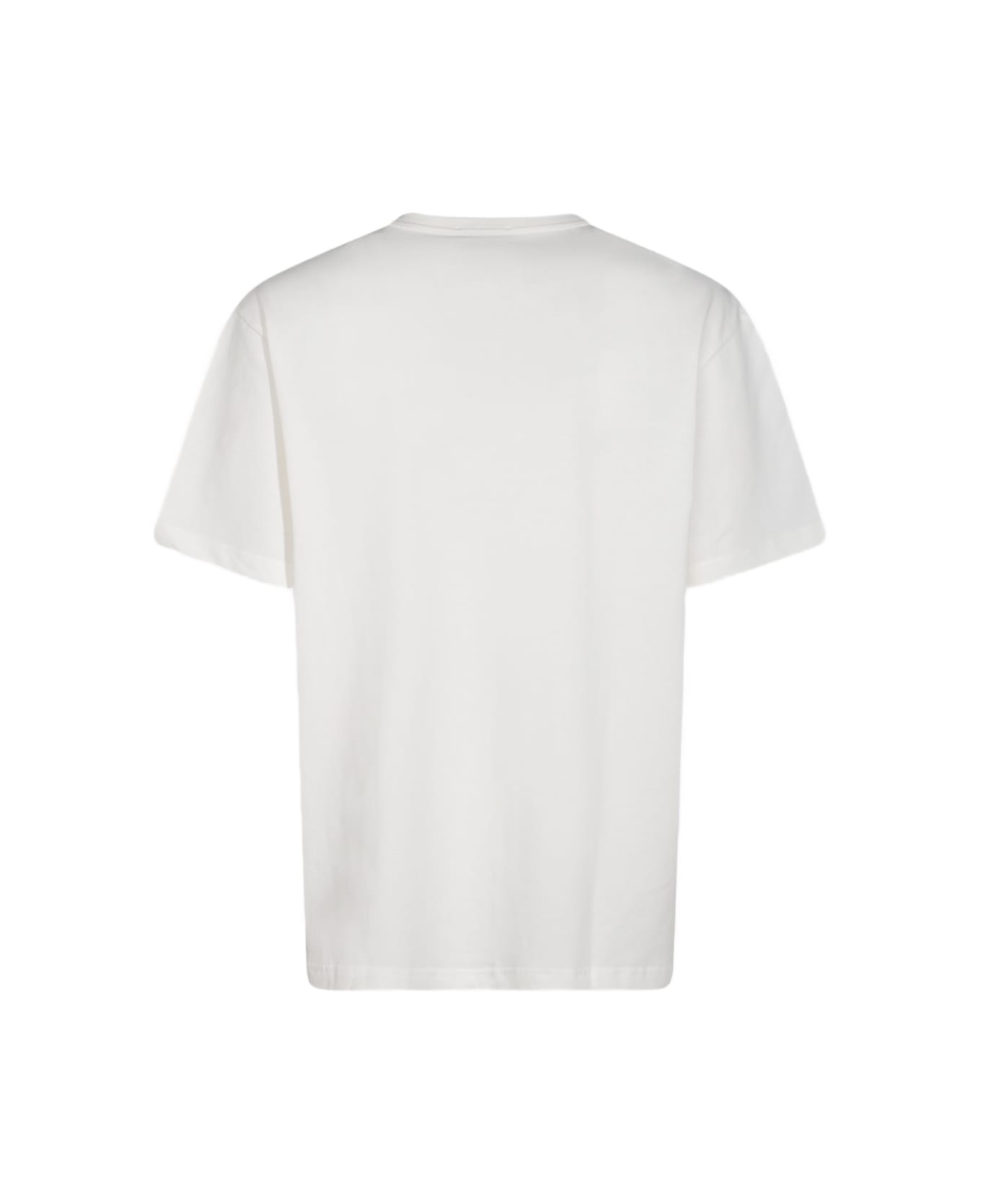 A.P.C. White Cotton T-shirt - BLANC/VERT
