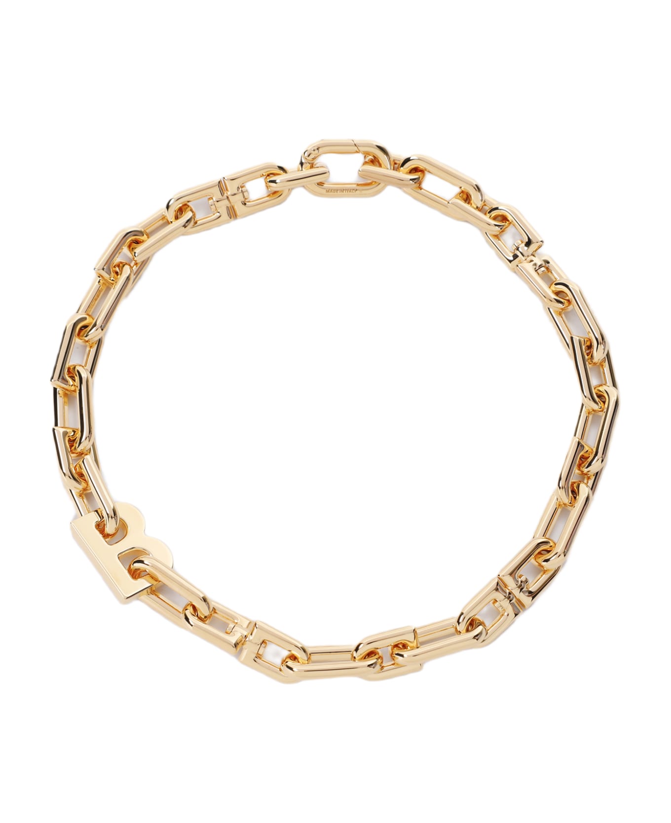 Balenciaga B Chain Thin Neck - Shiny Gold