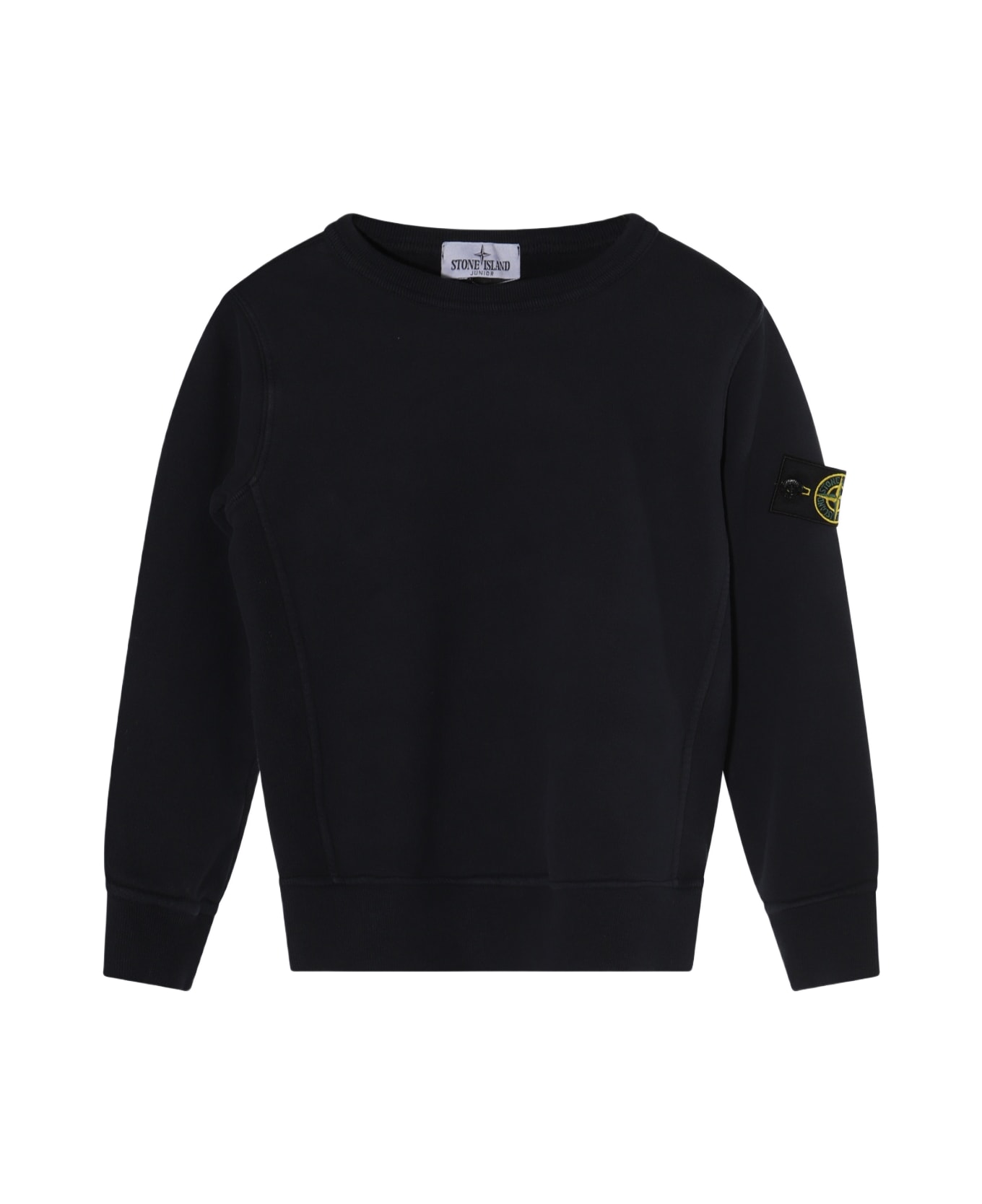Stone Island Dark Blue Cotton Sweatshirt - Blue