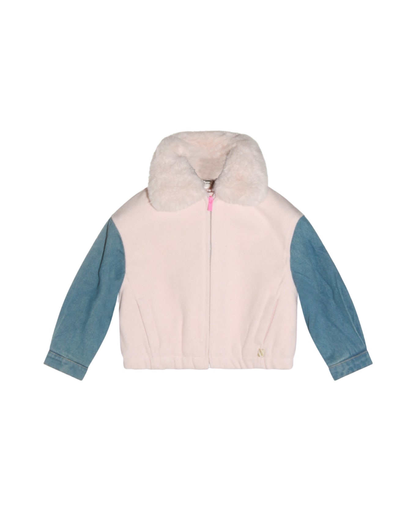 Billieblush Pink And Blue Casual Jacket - CORAGGIO ROSA