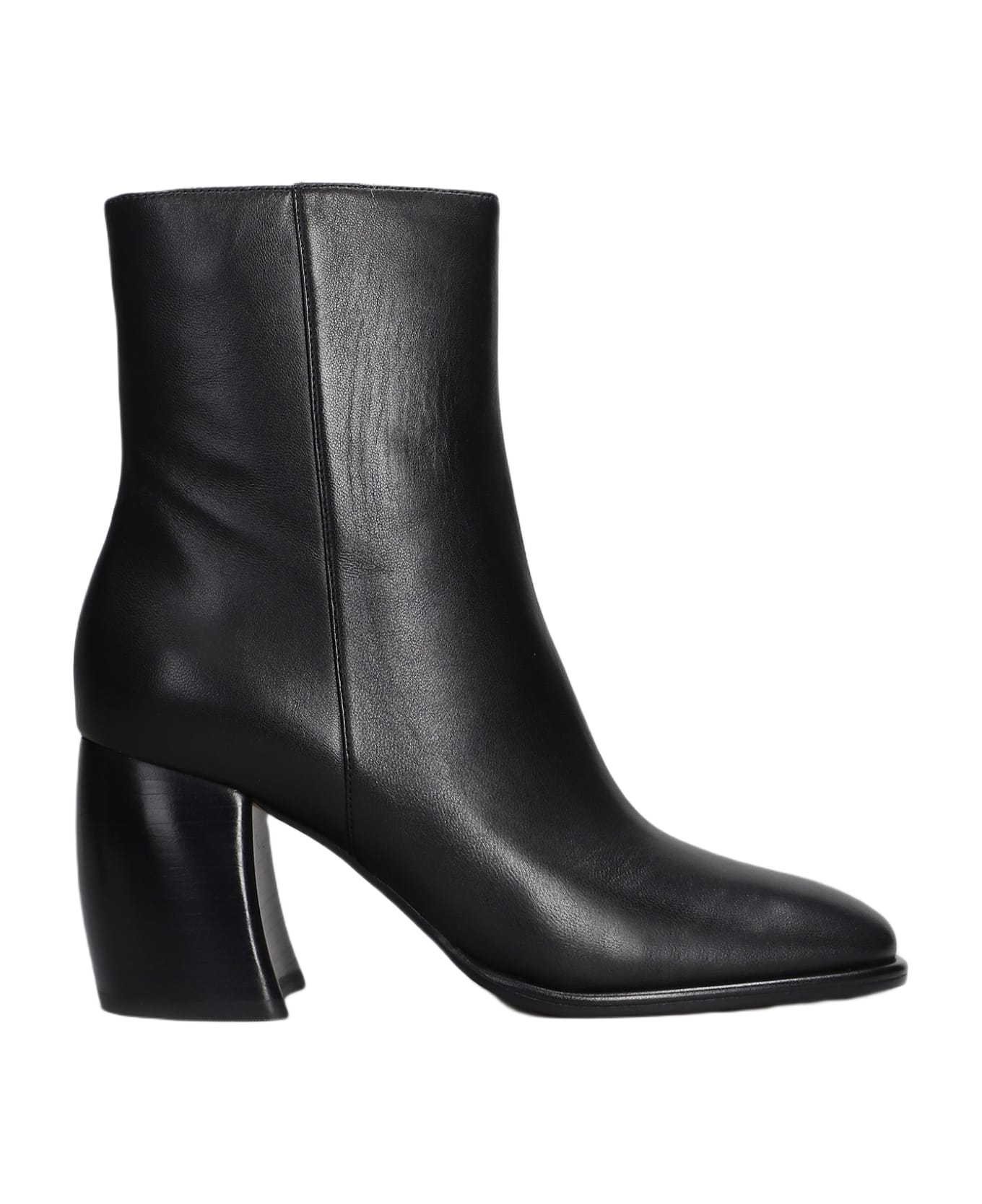 Michael Kors Maude Bootie Combat Boots In Black Leather - Black