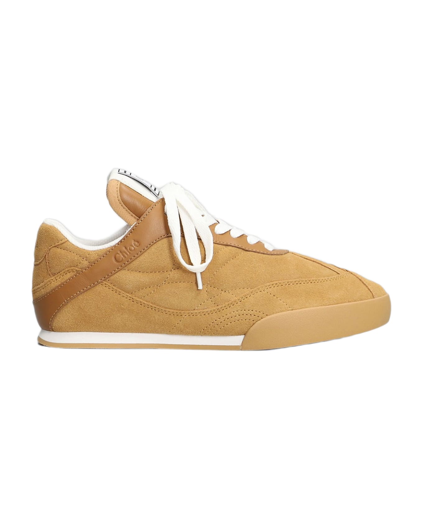 Chloé Kick Sneakers In Camel Suede - Camel スニーカー