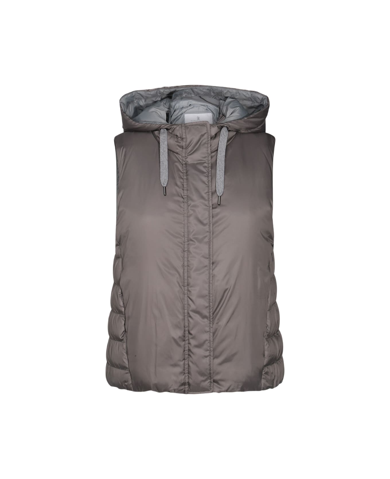 Brunello Cucinelli Grey Down Jacket - PIETRA SERENA