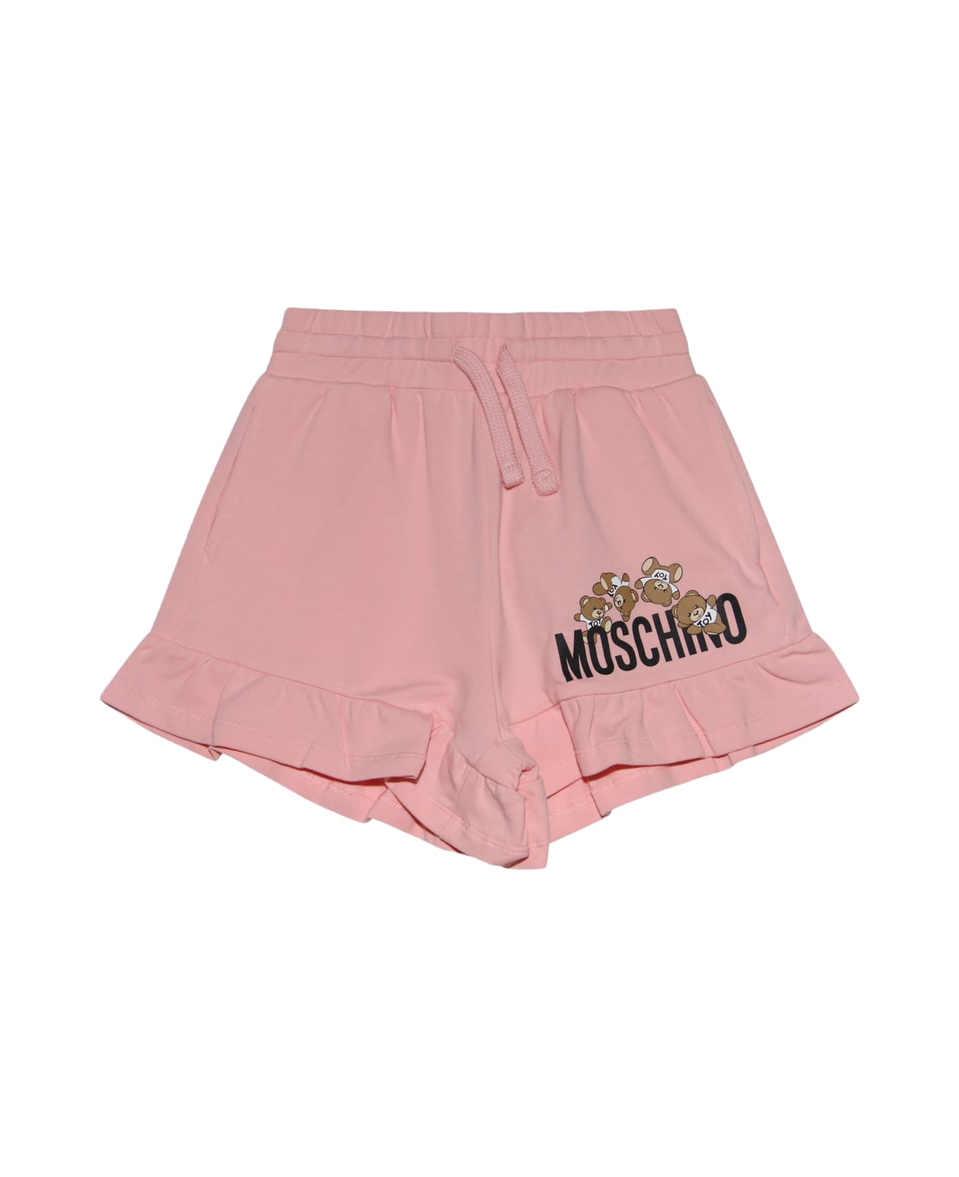 Moschino Pink Multicolour Cotton Blend Shorts - SUGAR ROSE