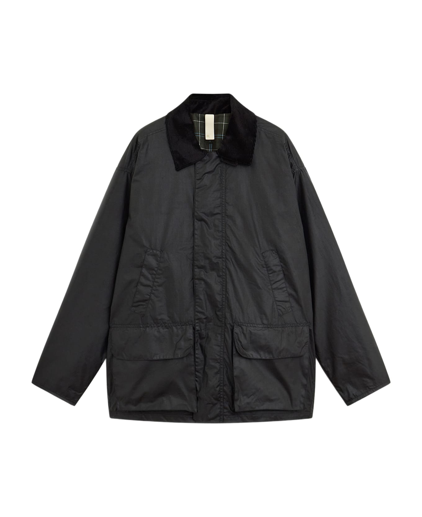Sunflower Waxe Ripstop Leisure Jacket - black