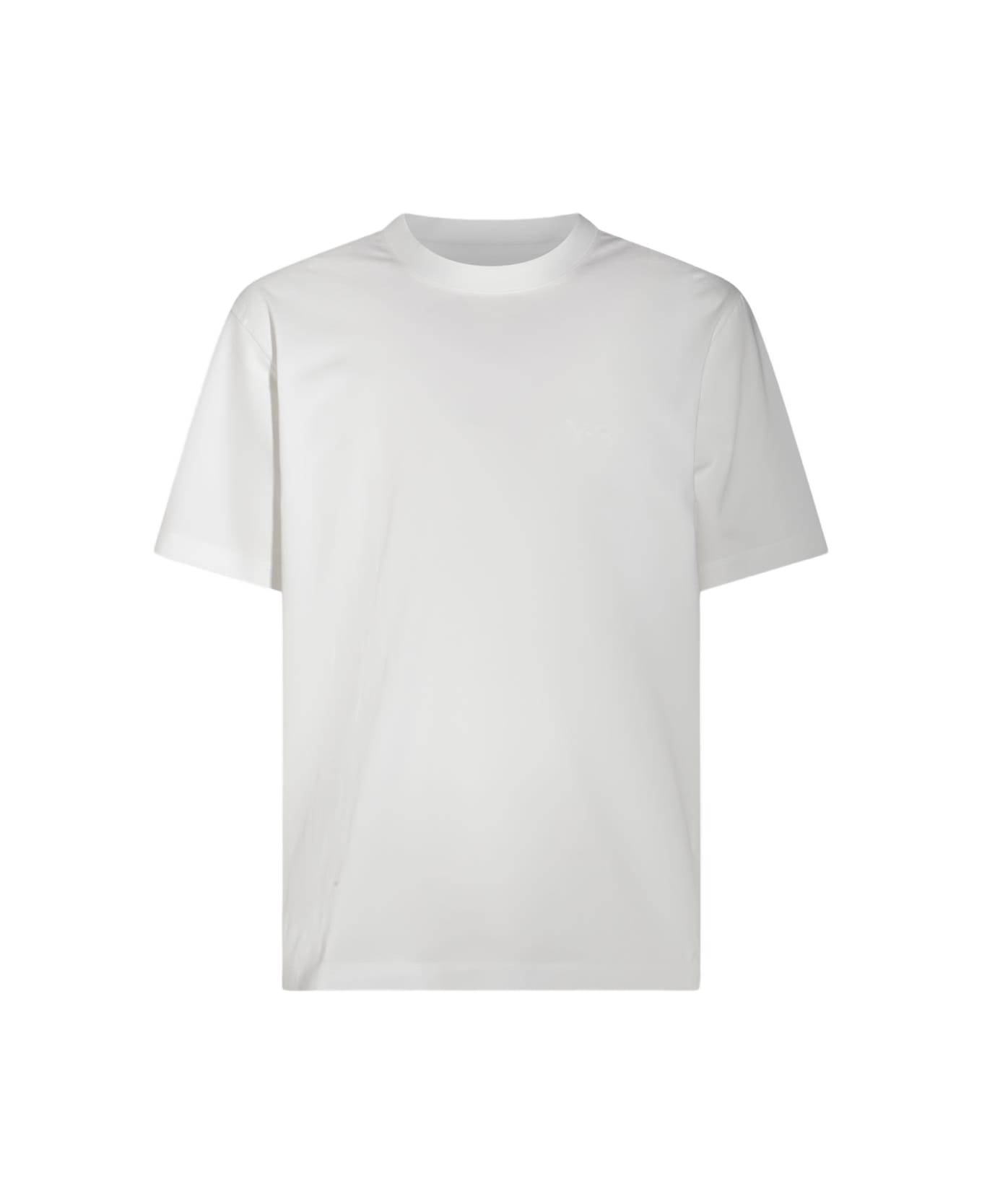 Y-3 White Cotton T-shirt - CWHITE