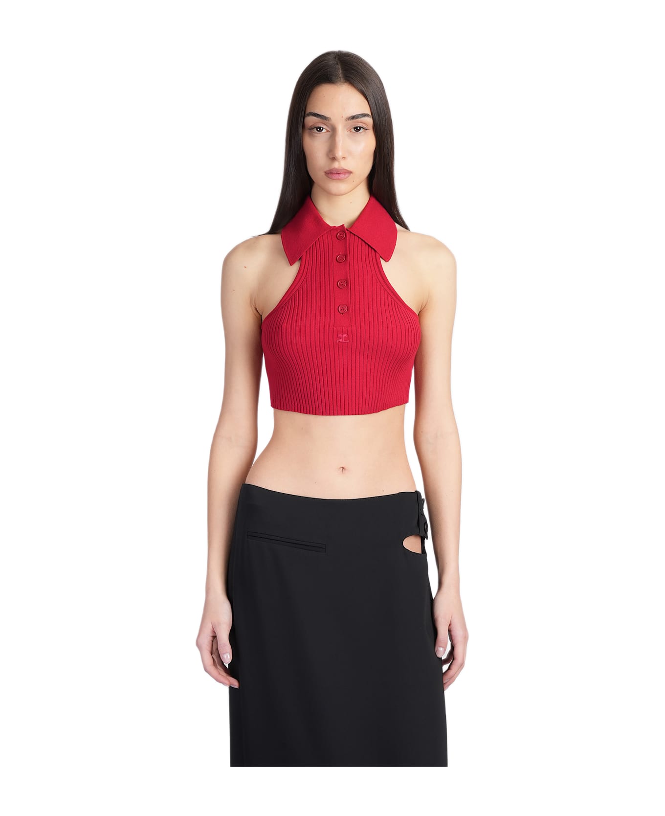 Courrèges Topwear In Red Viscose - RUBY